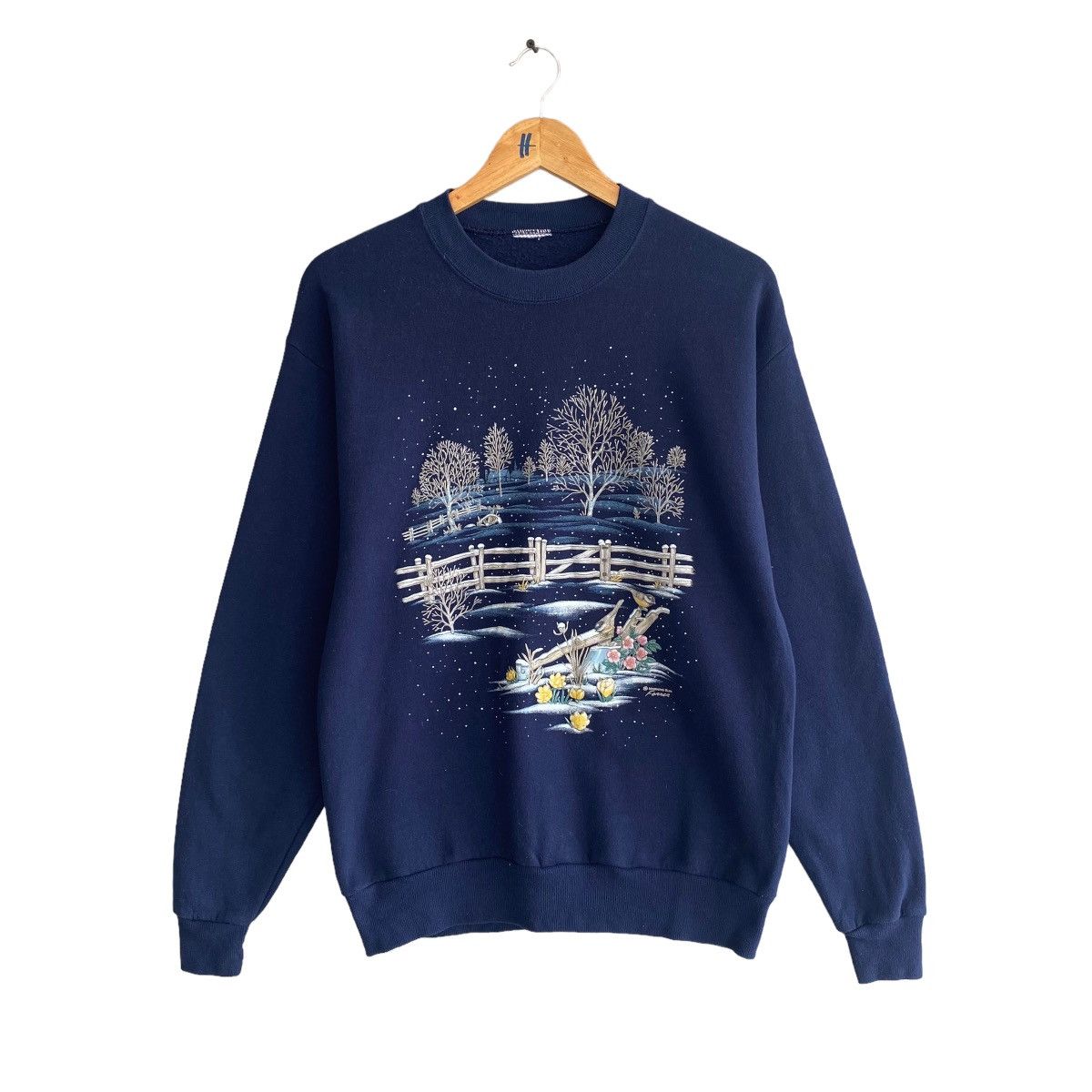 Vintage Morning Sun Biglogo Print Sweatshirt