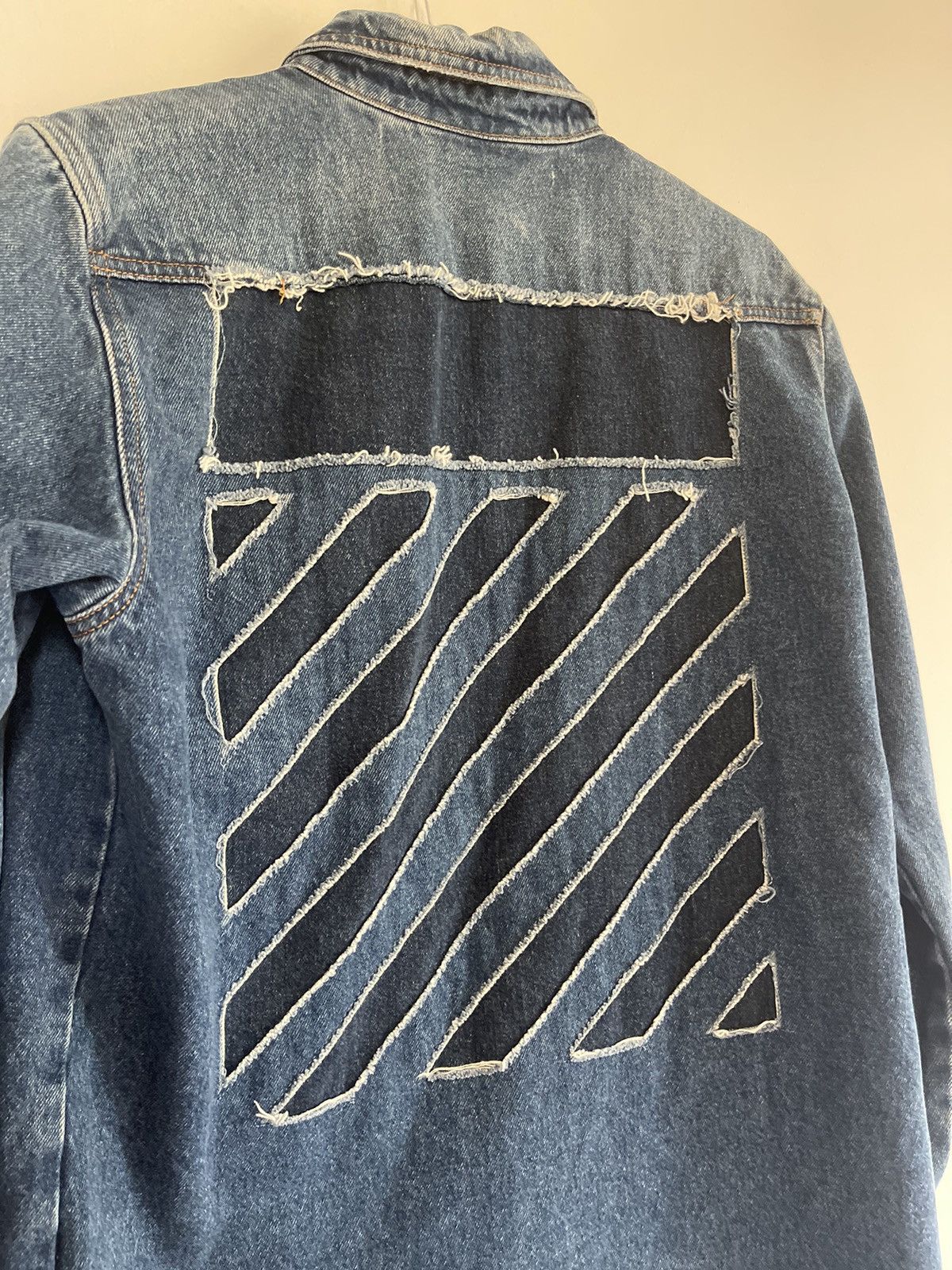 Off-White Off white Diagonal window denim jacket Size US M / EU 48-50 / 2 - 5 Thumbnail