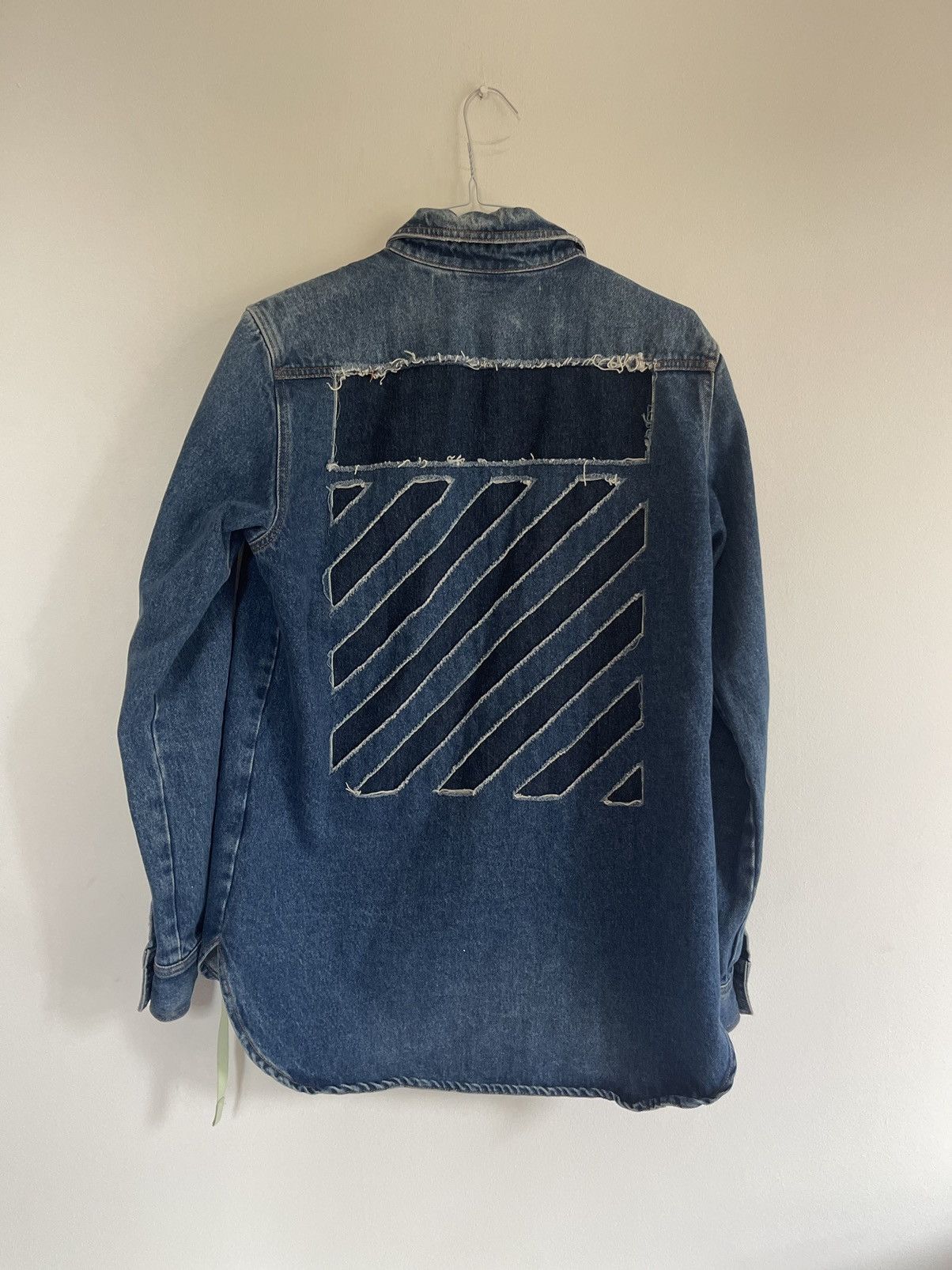 Off-White Off white Diagonal window denim jacket Size US M / EU 48-50 / 2 - 3 Thumbnail