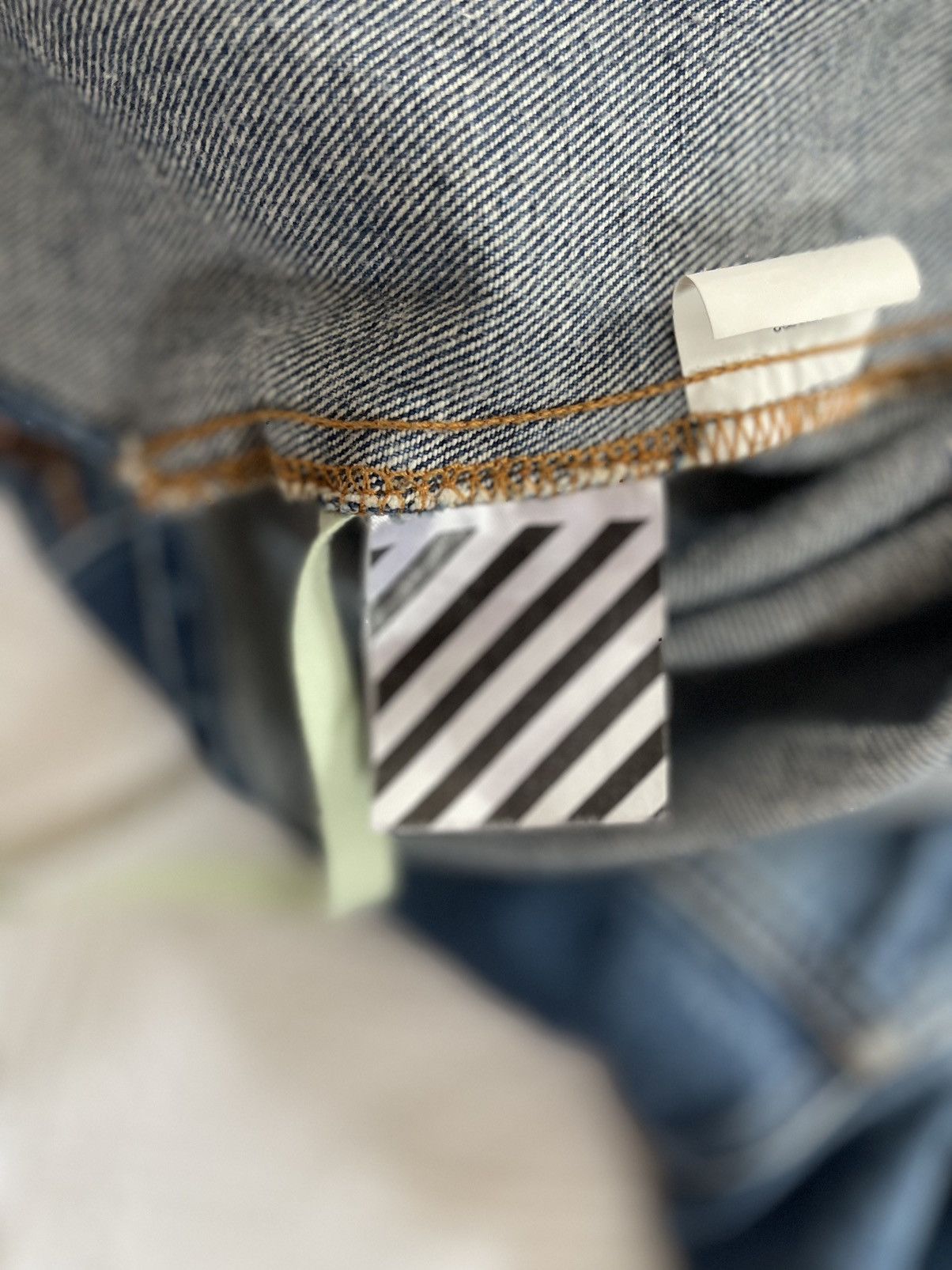 Off-White Off white Diagonal window denim jacket Size US M / EU 48-50 / 2 - 10 Thumbnail