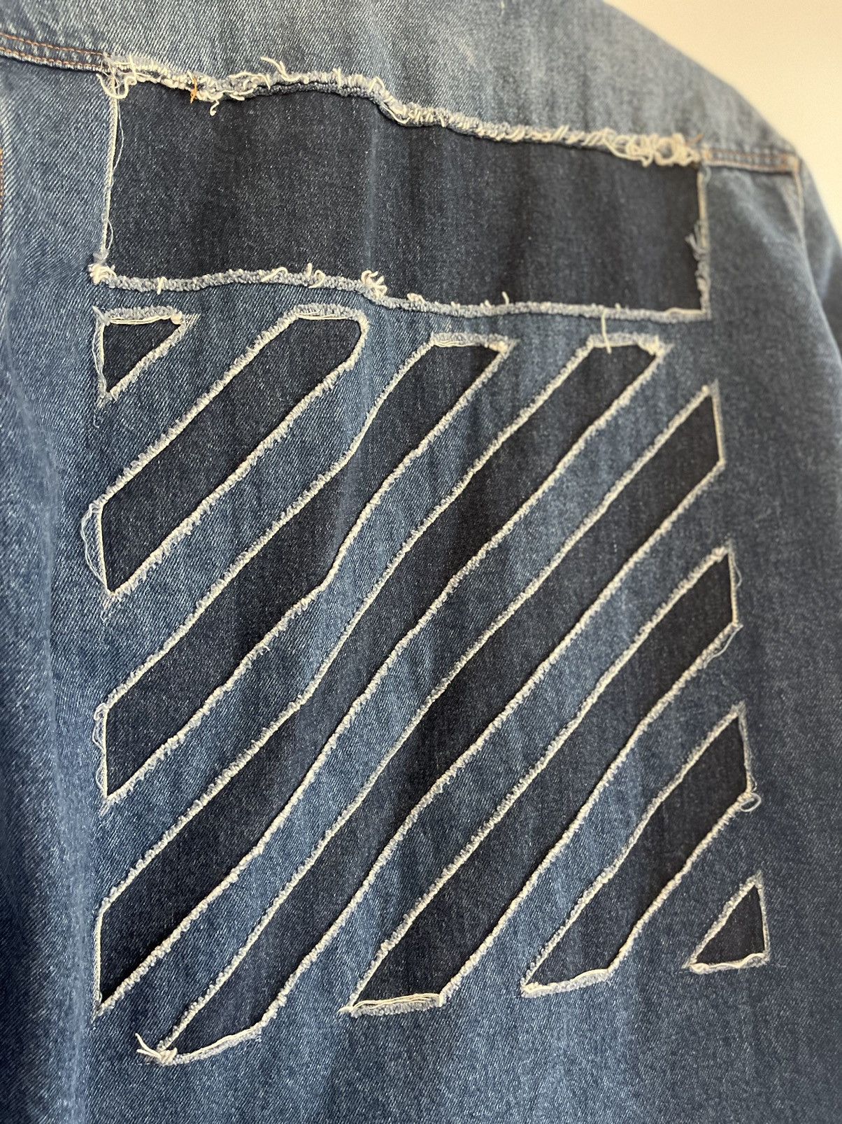 Off-White Off white Diagonal window denim jacket Size US M / EU 48-50 / 2 - 6 Thumbnail
