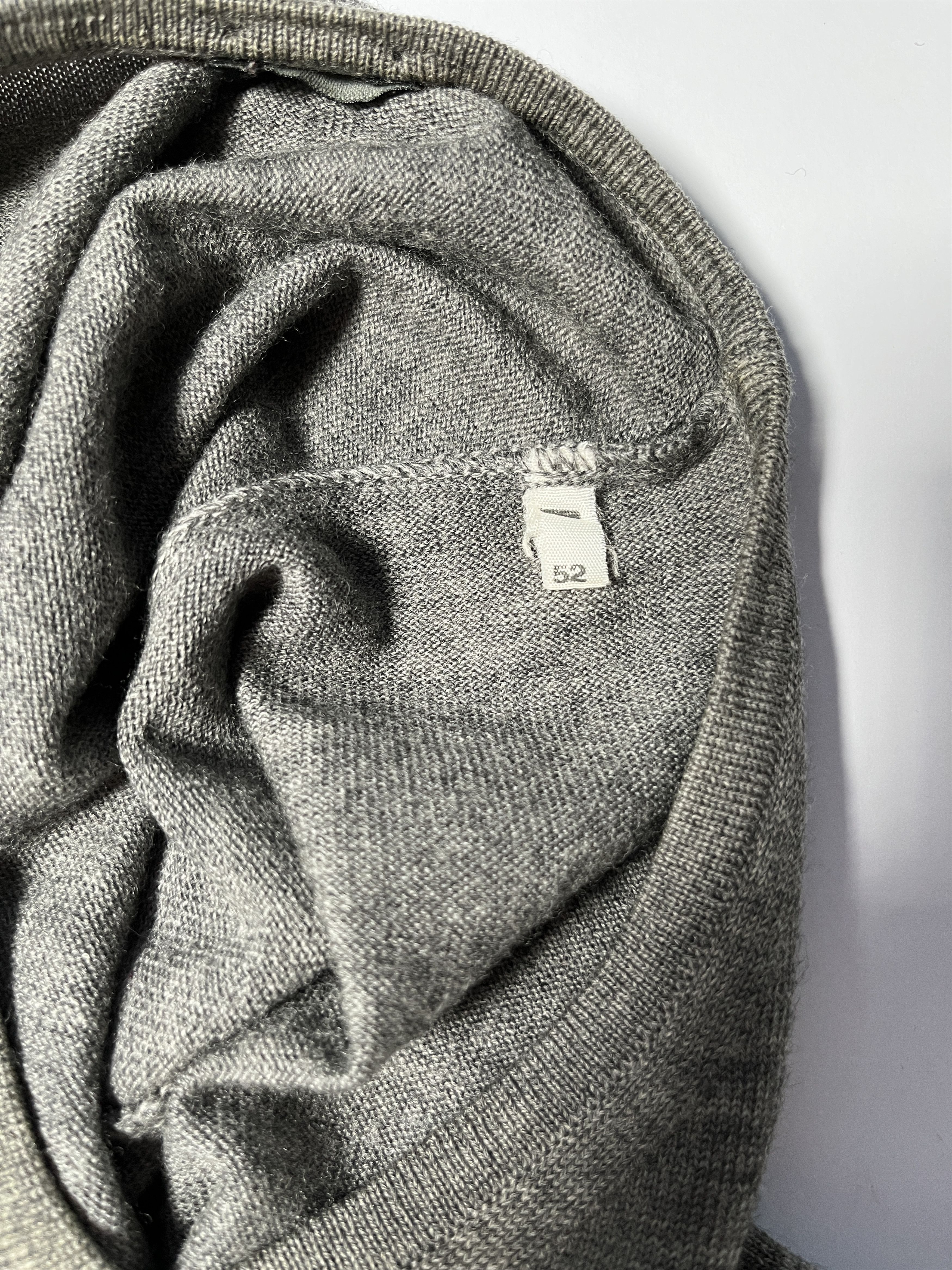 Jil Sander ⚡️QUICK SALE⚡️Jil Sander Grey V-neck Knit Sweater Size US M / EU 48-50 / 2 - 7 Thumbnail