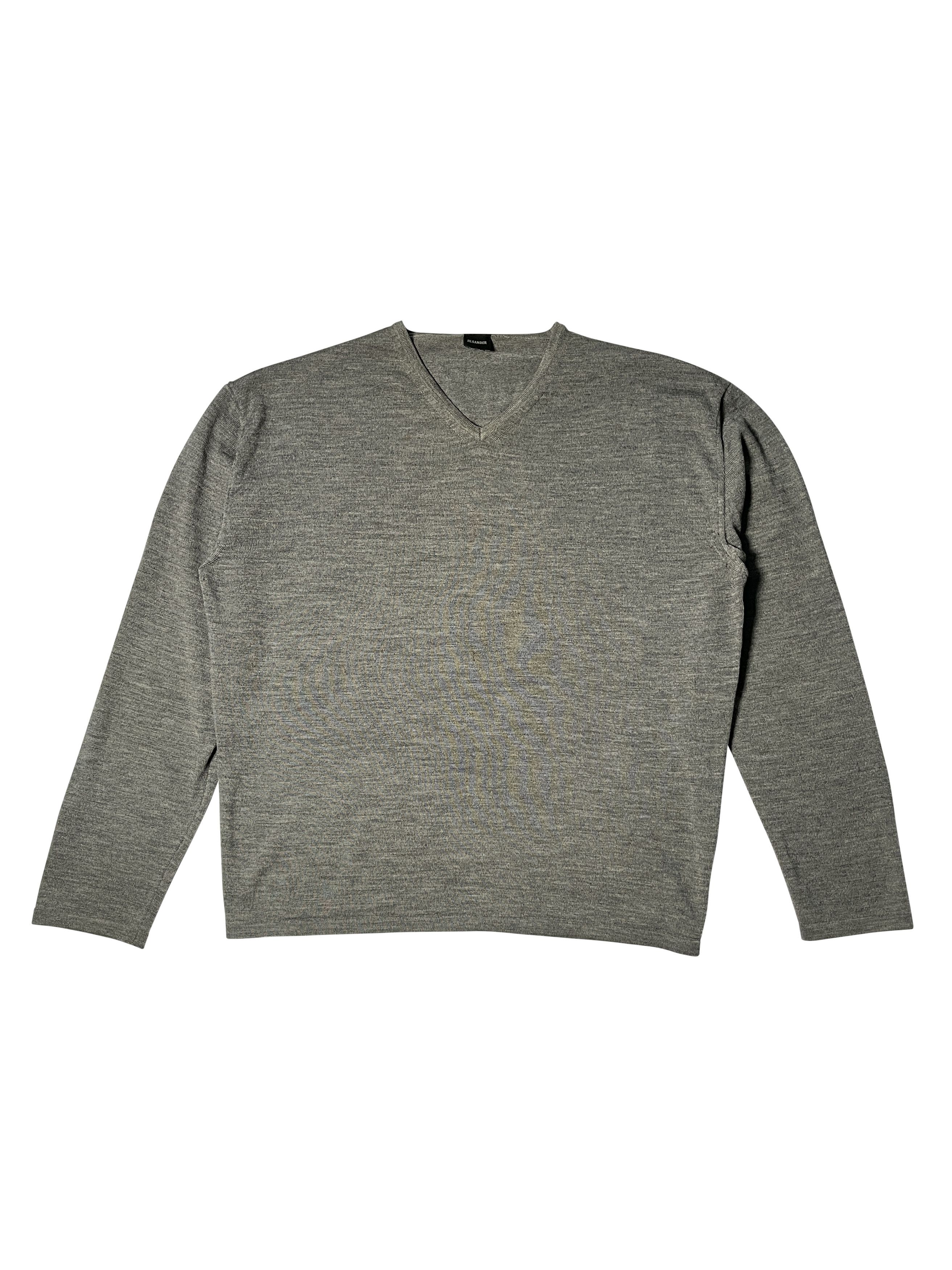 トップス jil sander by raf simons v neck-knit Jil Sander × Raf Simons Jil Sander - V-neck Cashmere & Silk Blend