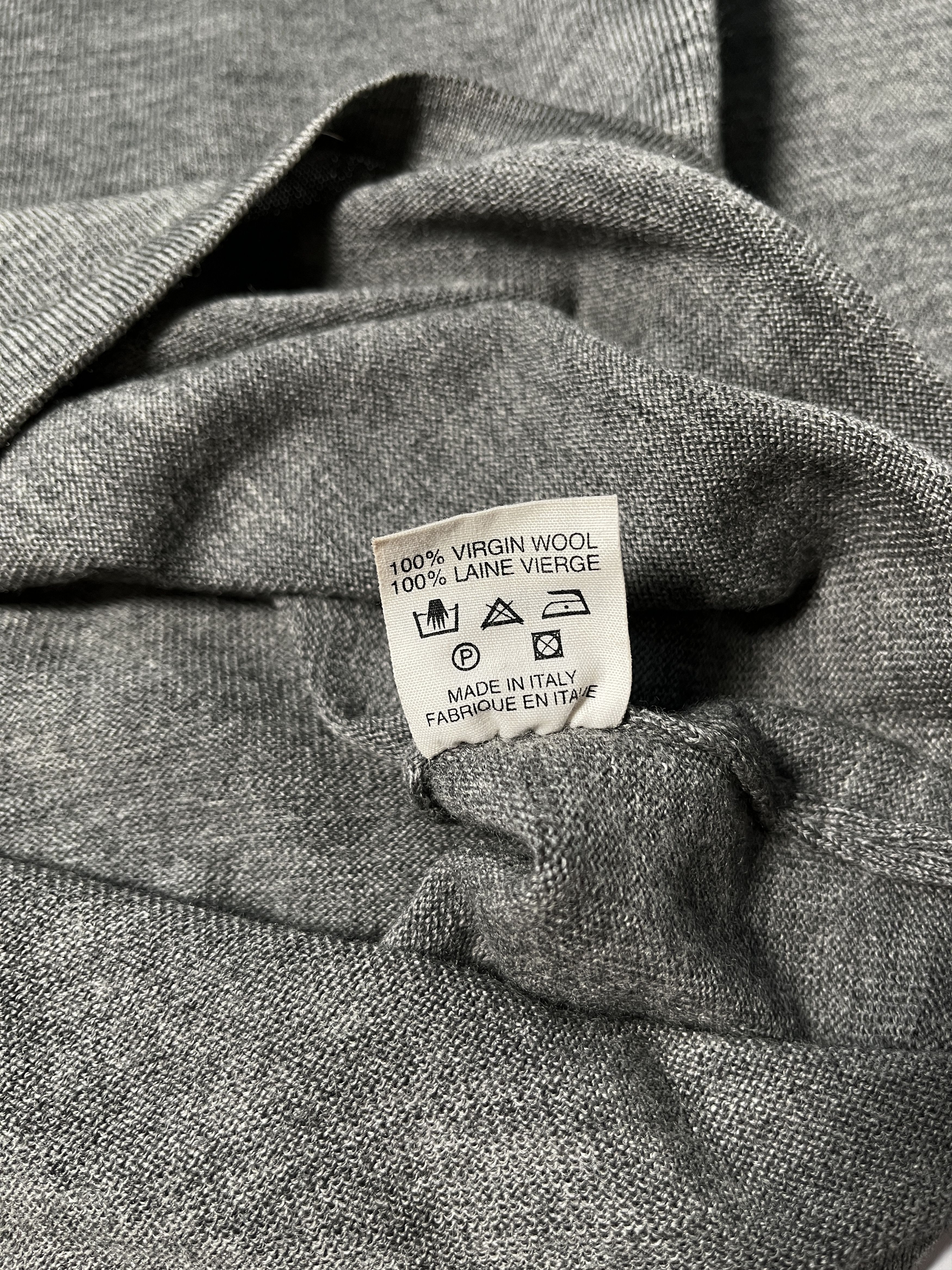 Jil Sander ⚡️QUICK SALE⚡️Jil Sander Grey V-neck Knit Sweater Size US M / EU 48-50 / 2 - 4 Thumbnail