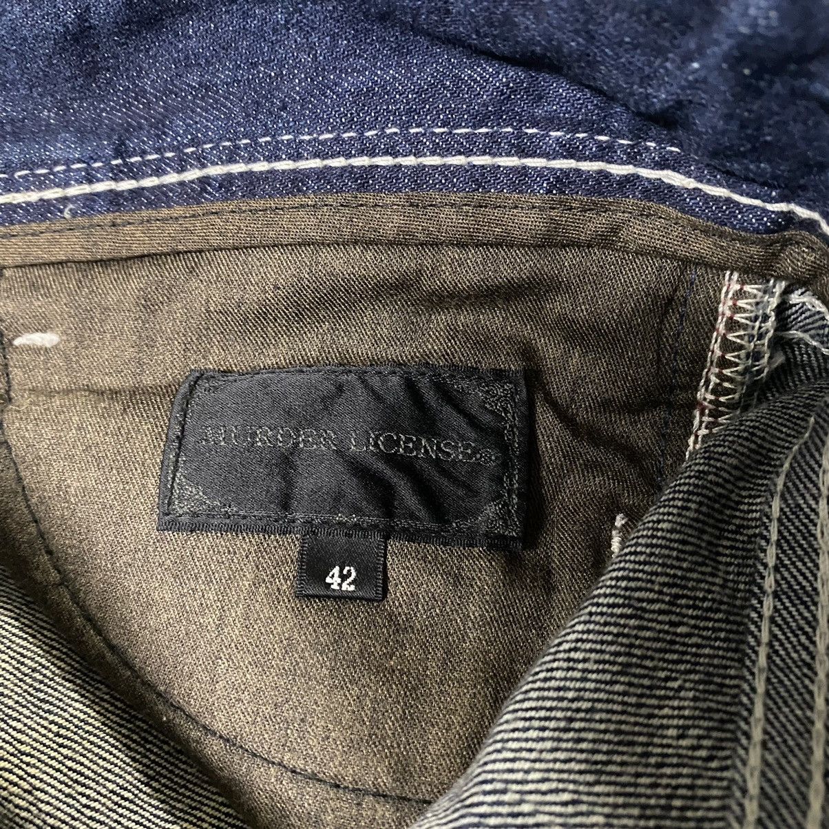 Murder License Murder License Waxed Denim Flare Jeans Honeycomb Size US 29 - 16 Thumbnail