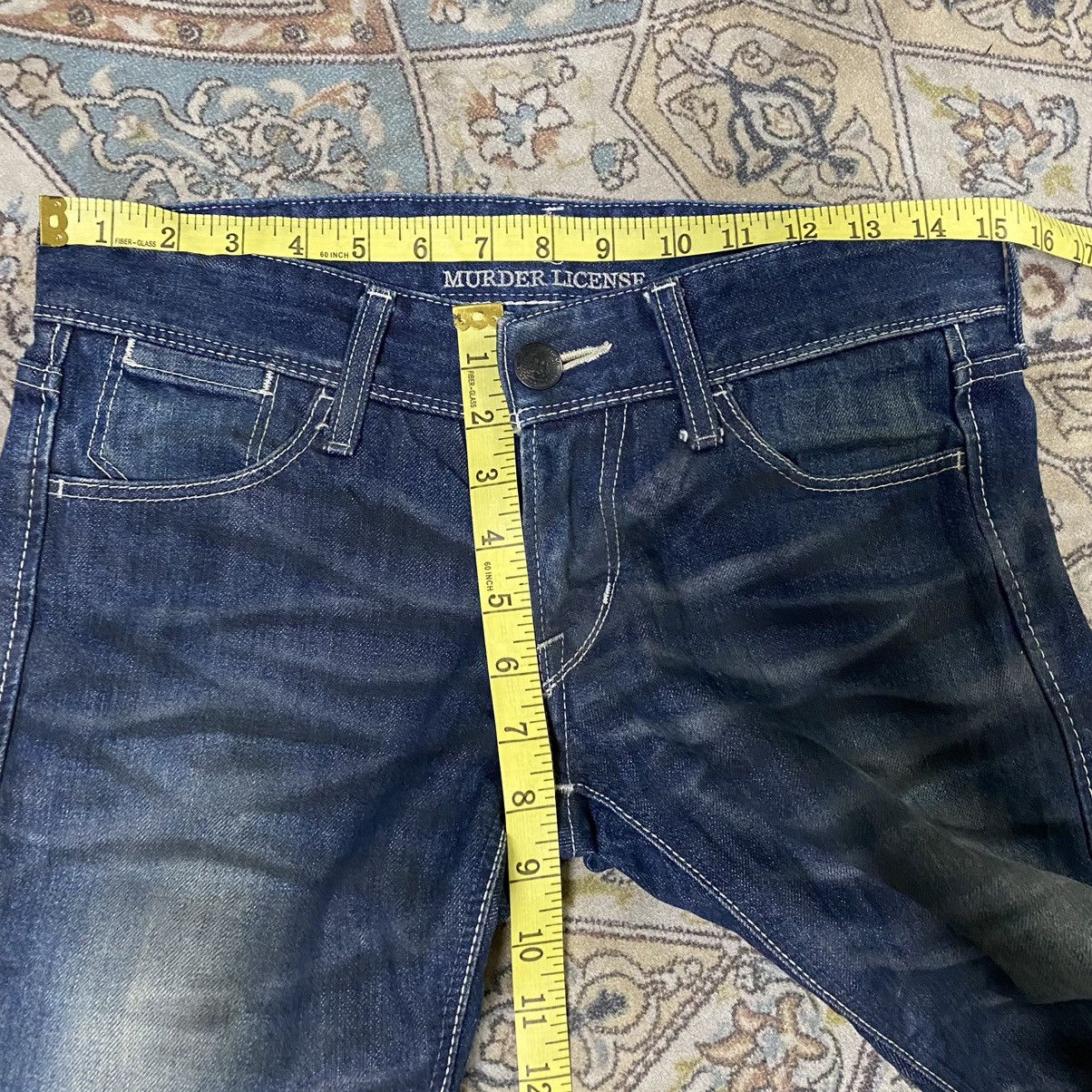 Murder License Murder License Waxed Denim Flare Jeans Honeycomb Size US 29 - 19 Thumbnail