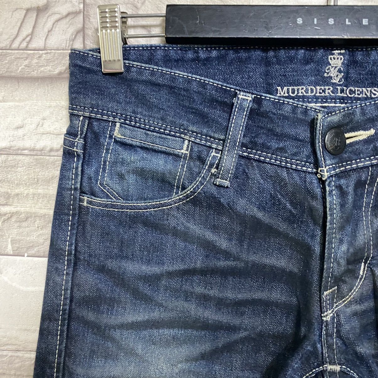 Murder License Murder License Waxed Denim Flare Jeans Honeycomb Size US 29 - 6 Thumbnail