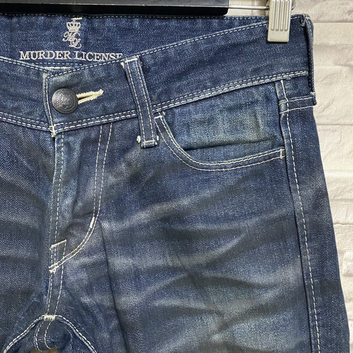 Murder License Murder License Waxed Denim Flare Jeans Honeycomb Size US 29 - 7 Thumbnail