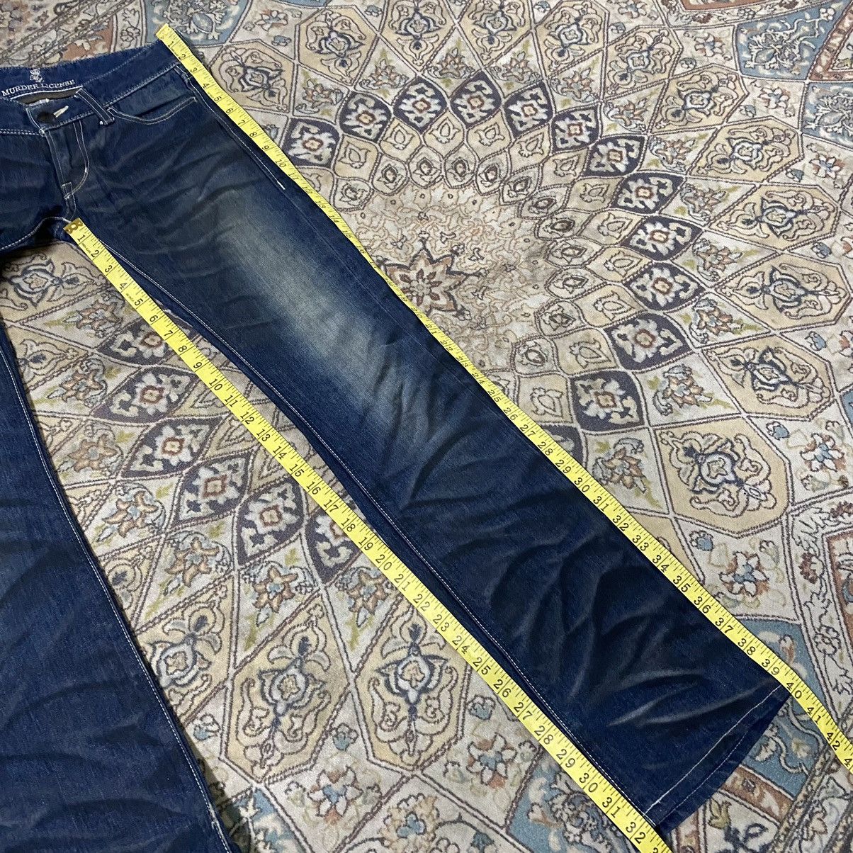 Murder License Murder License Waxed Denim Flare Jeans Honeycomb Size US 29 - 20 Thumbnail