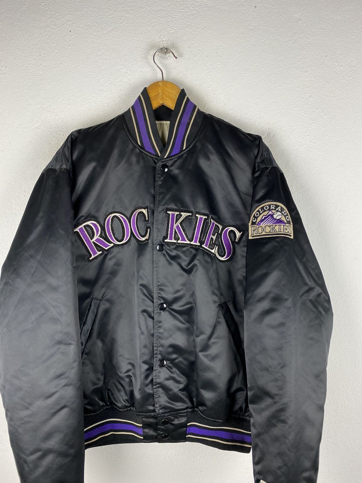 Starter × Vintage RARE ROCKIES DIAMOND COLLECTION BT STARTER MADE IN USA Size US L / EU 52-54 / 3 - 5 Thumbnail