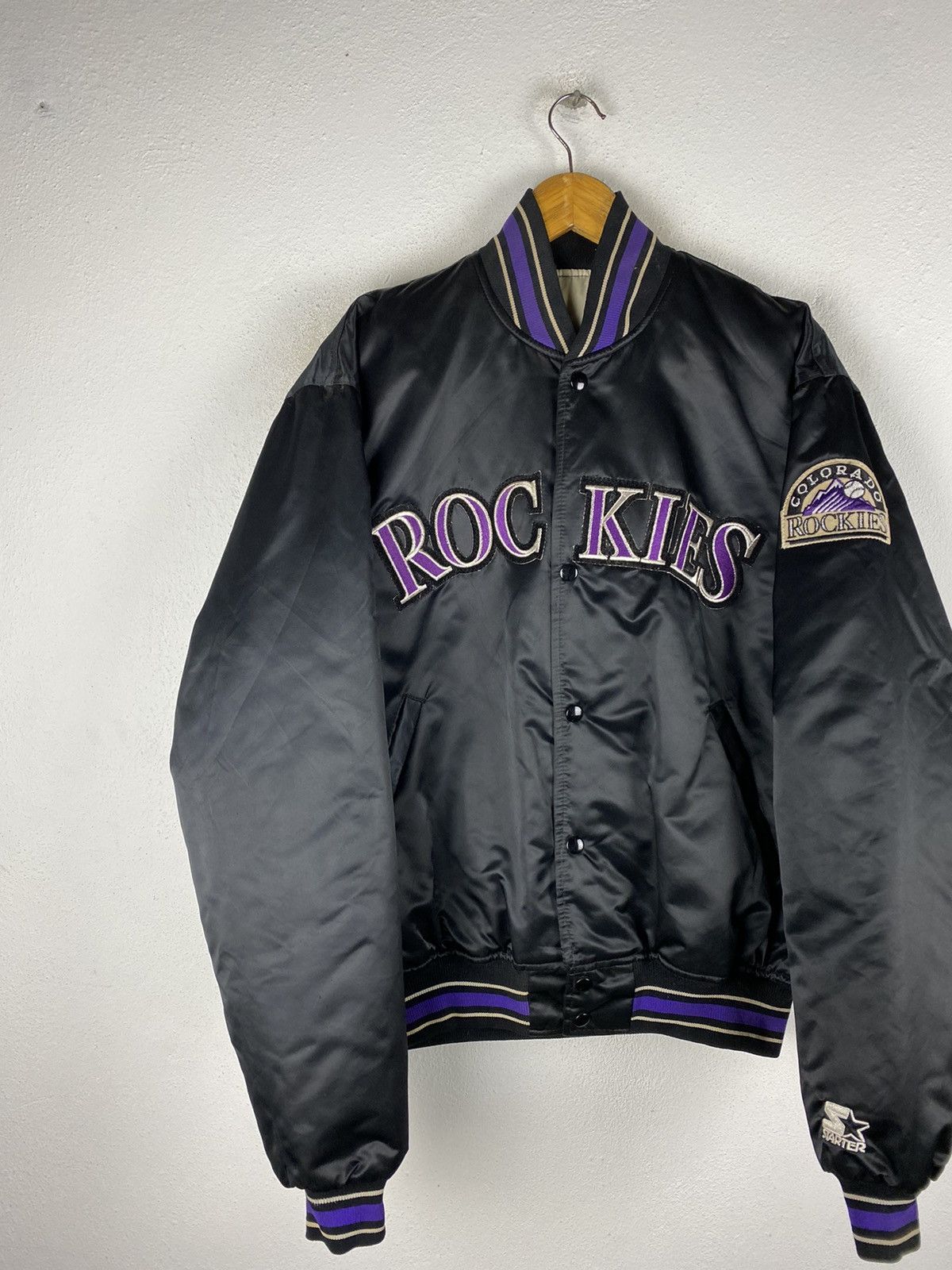 Starter × Vintage RARE ROCKIES DIAMOND COLLECTION BT STARTER MADE IN USA Size US L / EU 52-54 / 3 - 4 Thumbnail
