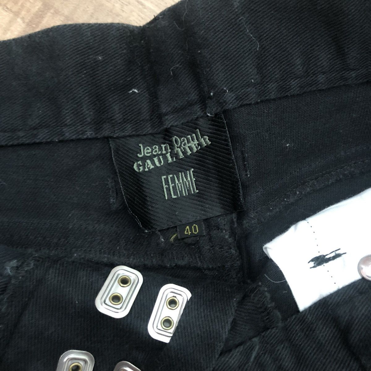 Jean Paul Gaultier Jean Paul Gaultier Femme Black Jeans Size 28" / US 6 / IT 42 - 7 Thumbnail