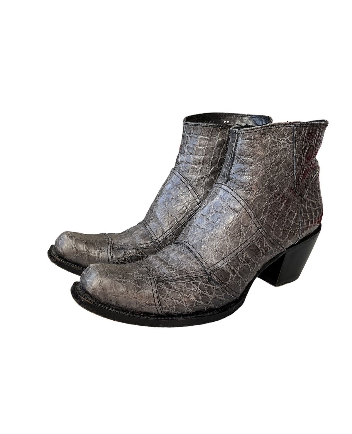 Gianni Barbato × Leather Gianni Barbato Designer Python Leather Cowboy Handmade Boots Size US 6 / EU 39 - 5 Thumbnail