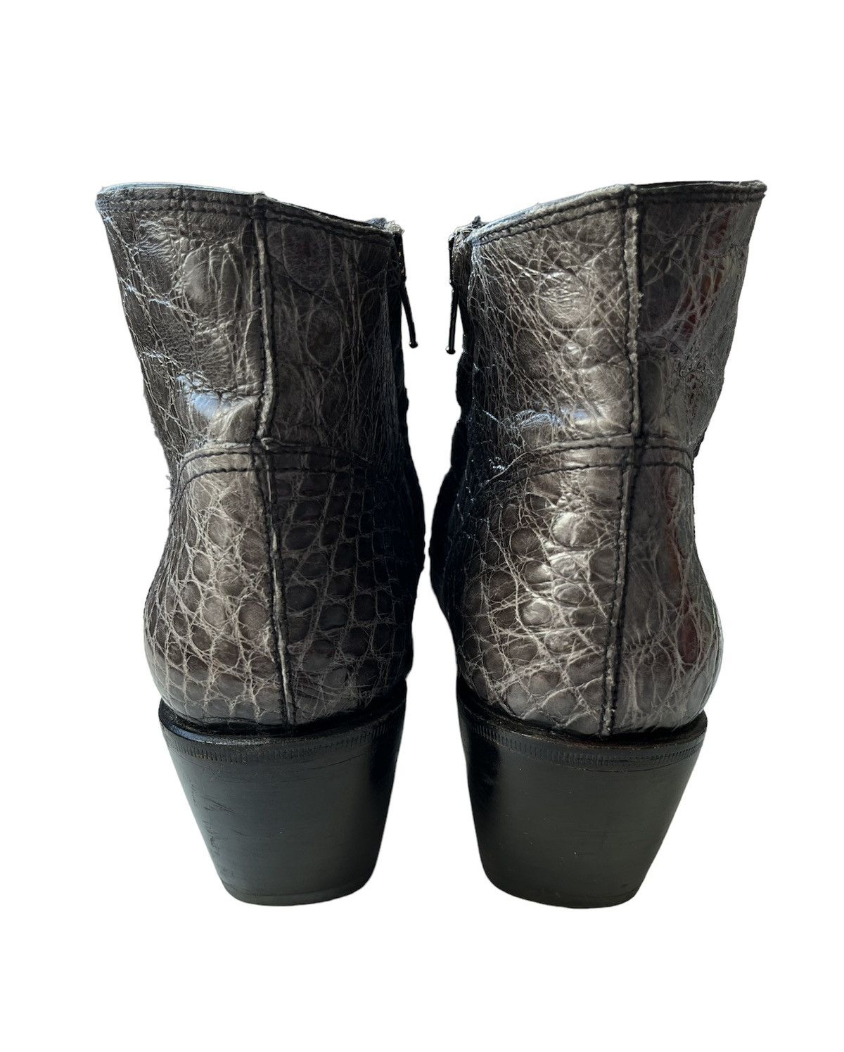 Gianni Barbato × Leather Gianni Barbato Designer Python Leather Cowboy Handmade Boots Size US 6 / EU 39 - 8 Thumbnail