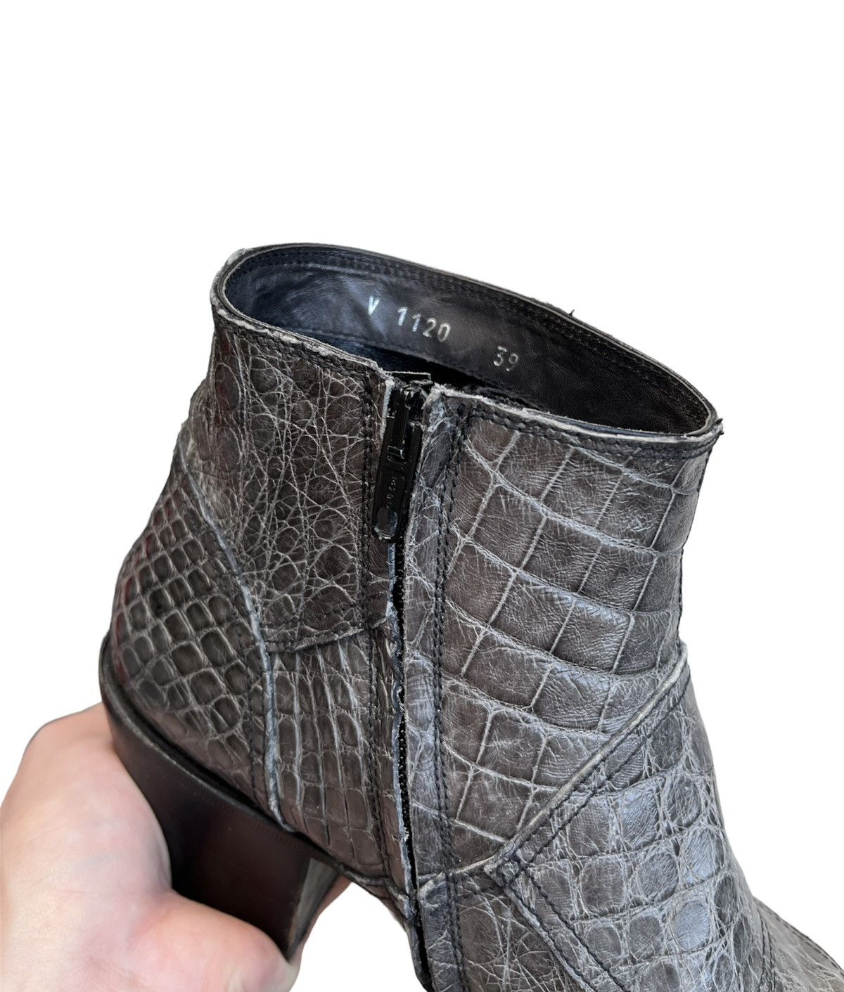 Gianni Barbato × Leather Gianni Barbato Designer Python Leather Cowboy Handmade Boots Size US 6 / EU 39 - 11 Thumbnail