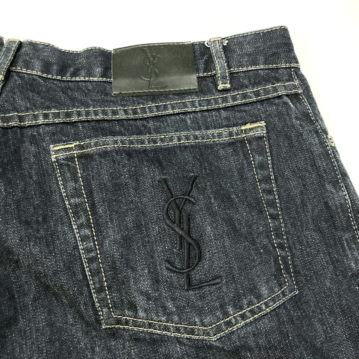 Yves Saint Laurent denim jeans trousers YSL vintage 90s