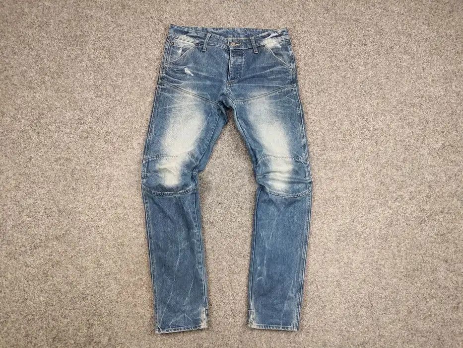 G-Star Vintage G Star Raw 5620 3d Low Tapered blue Denim Jeans Size US 30 / EU 46 - 5 Thumbnail
