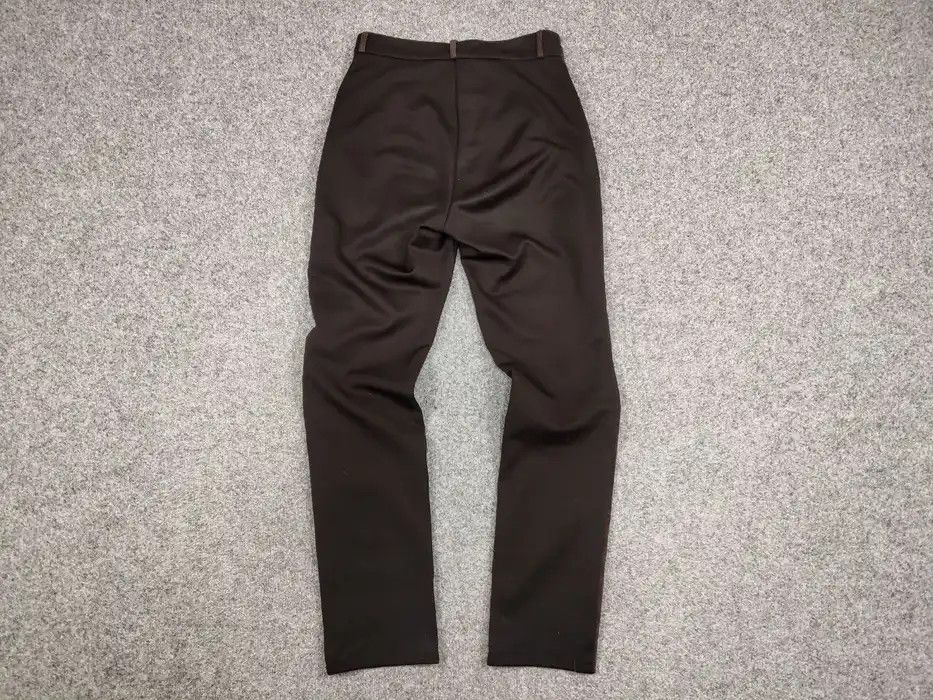 Japanese Brand Vintage Combined women's leather trousers dark brown Pants Size 32" / US 10 / IT 46 - 6 Thumbnail
