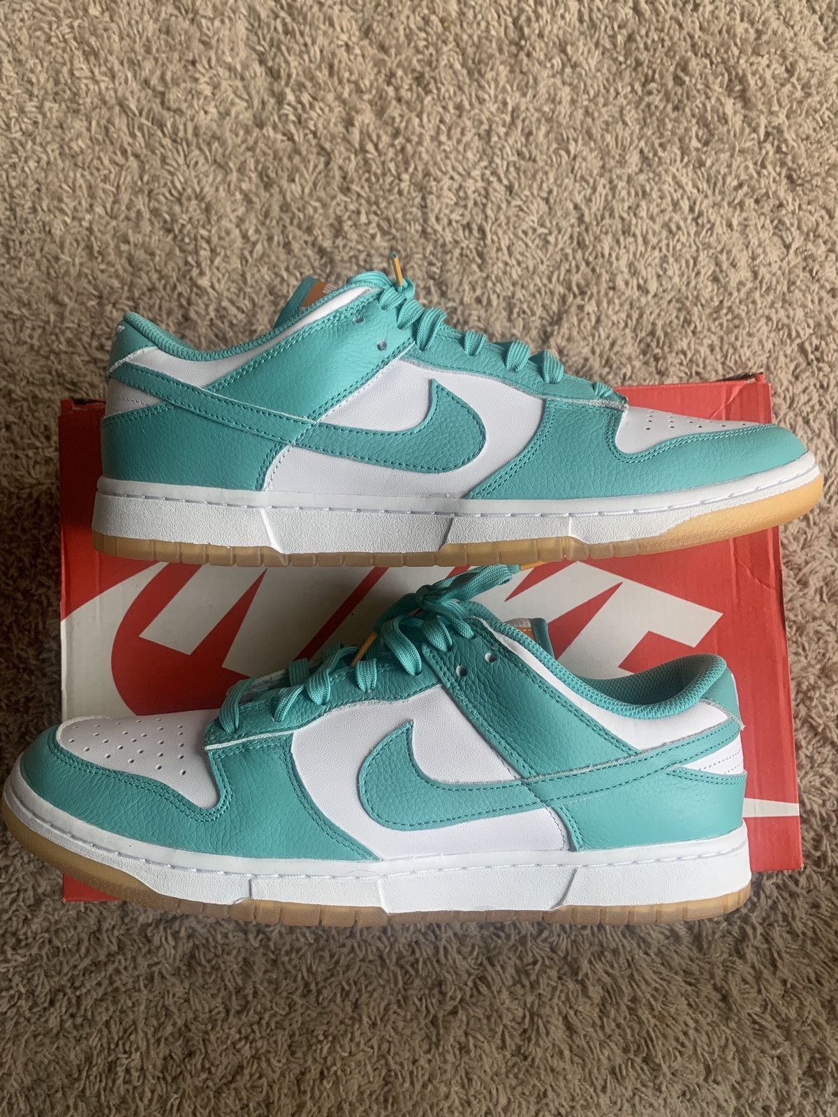 Nike Nike Dunk Low Teal Zeal (M) 10.5 / (W) 12 Size US 10.5 / EU 43-44 - 3 Thumbnail