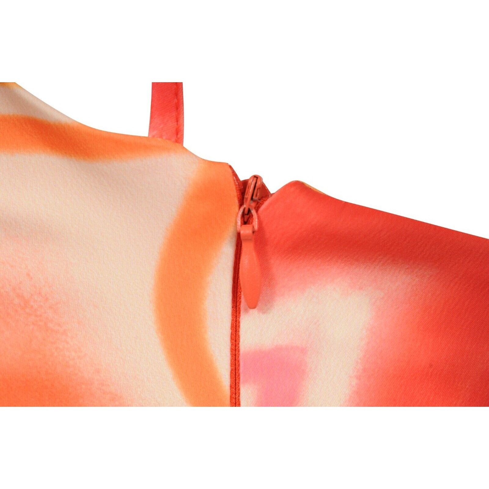 Fiorucci Orange Red Pink Desert Heat Mini Dress Size M / US 6-8 / IT 42-44 - 11 Thumbnail