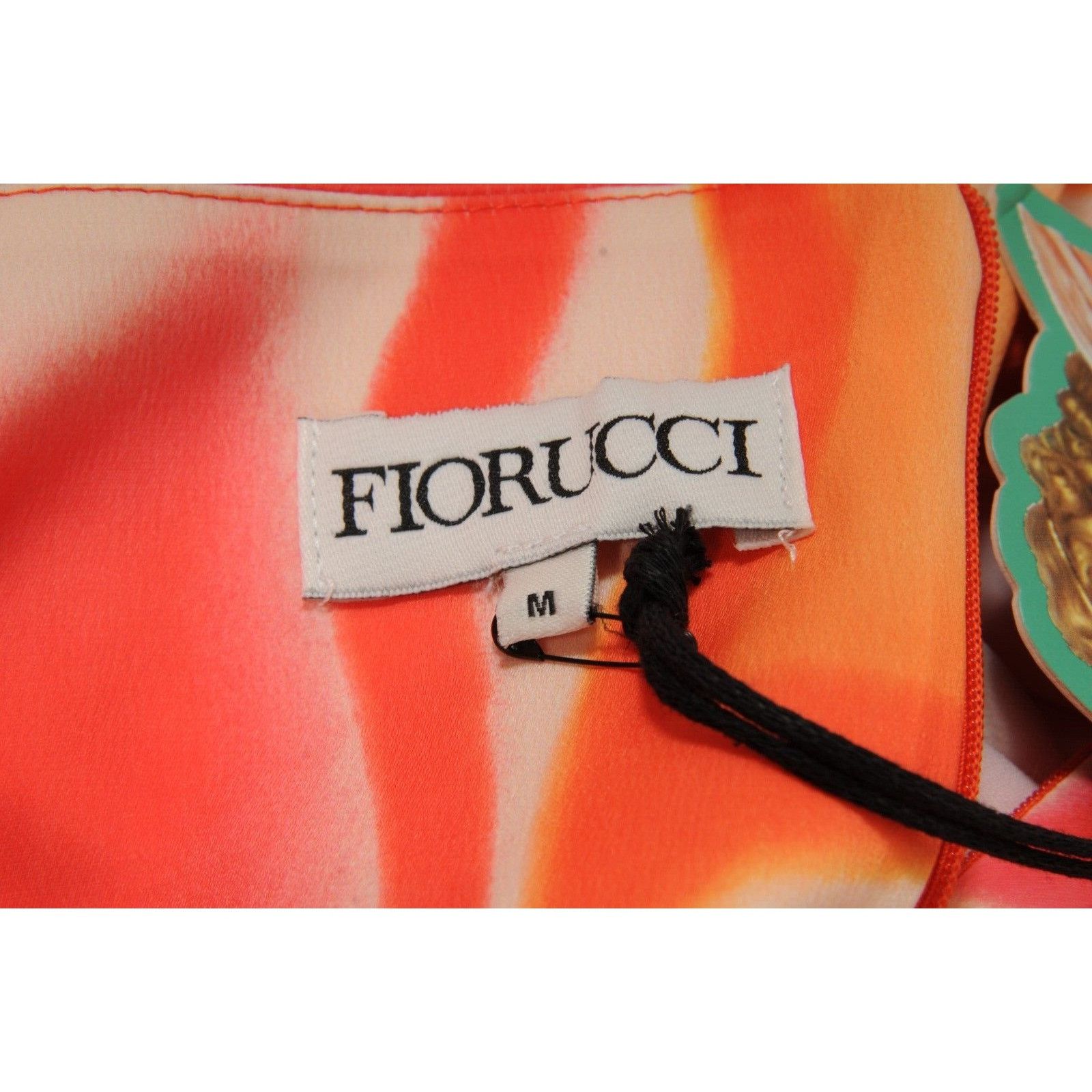 Fiorucci Orange Red Pink Desert Heat Mini Dress Size M / US 6-8 / IT 42-44 - 12 Thumbnail