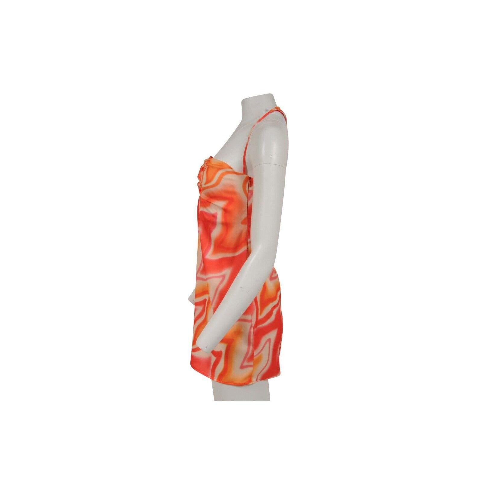 Fiorucci Orange Red Pink Desert Heat Mini Dress Size M / US 6-8 / IT 42-44 - 10 Thumbnail