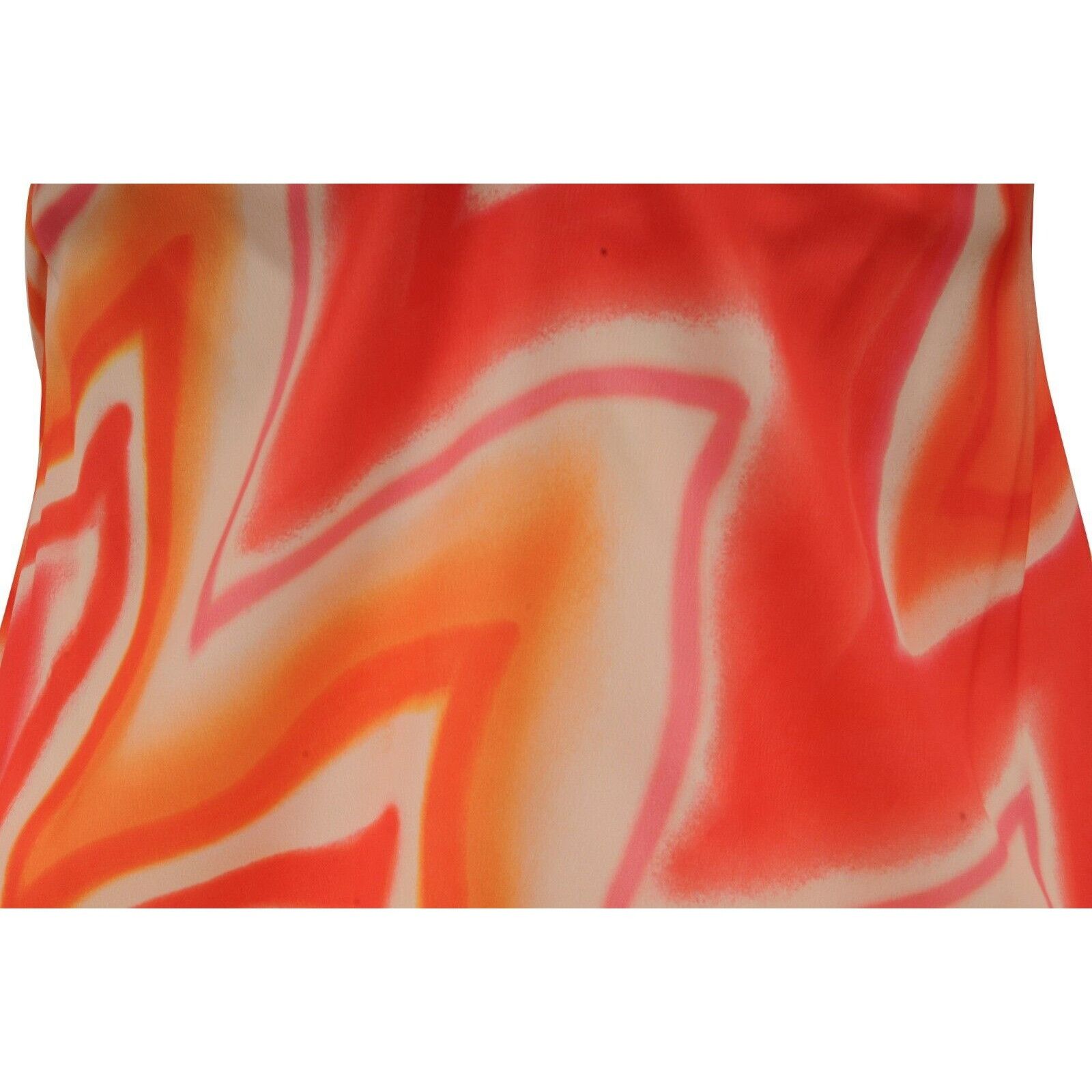 Fiorucci Orange Red Pink Desert Heat Mini Dress Size M / US 6-8 / IT 42-44 - 6 Thumbnail