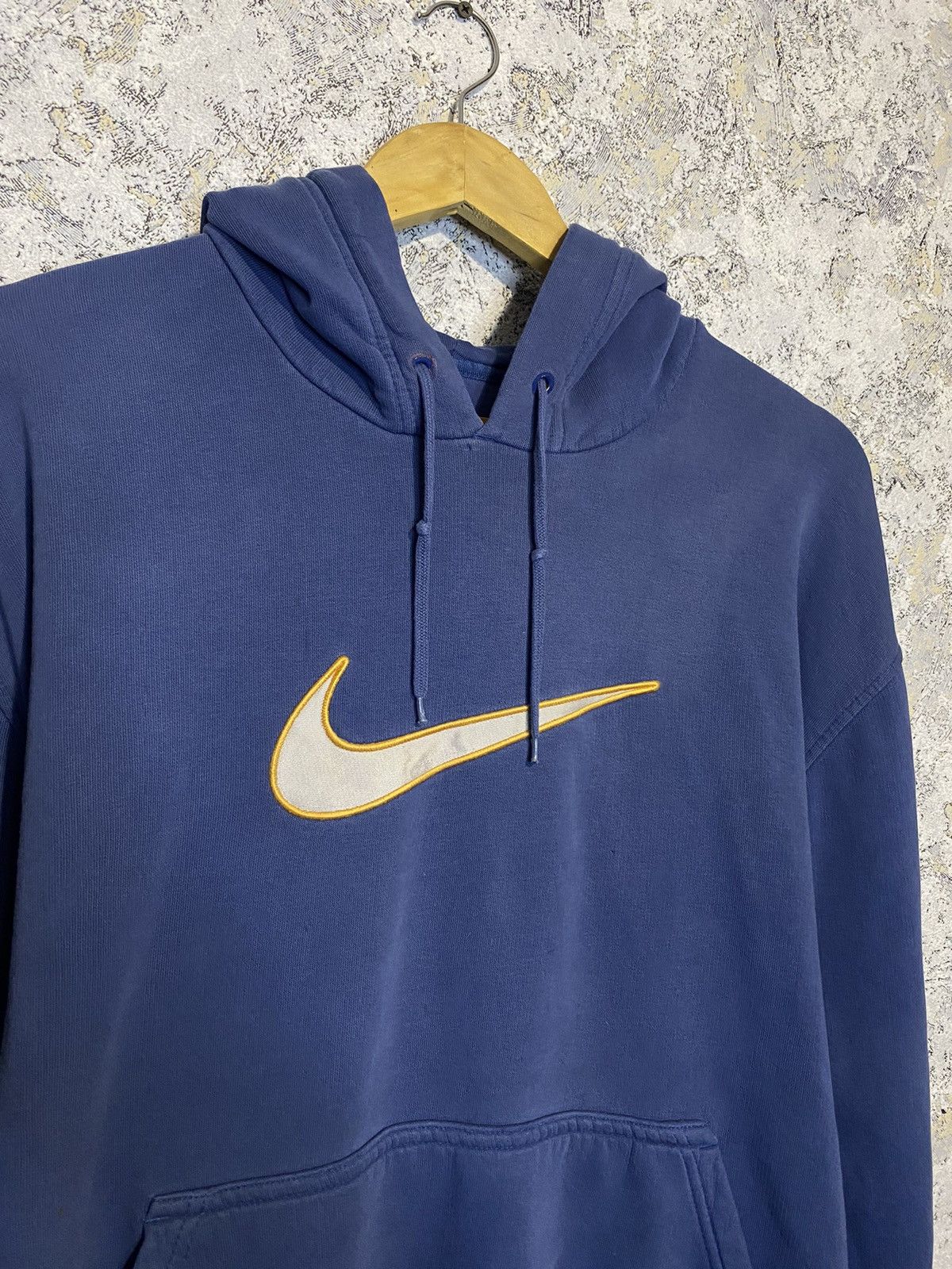 Nike × Vintage Vintage Nike Hoodie Big Logo Swoosh 90s Size L Y2K 90s Size US L / EU 52-54 / 3 - 2 Thumbnail