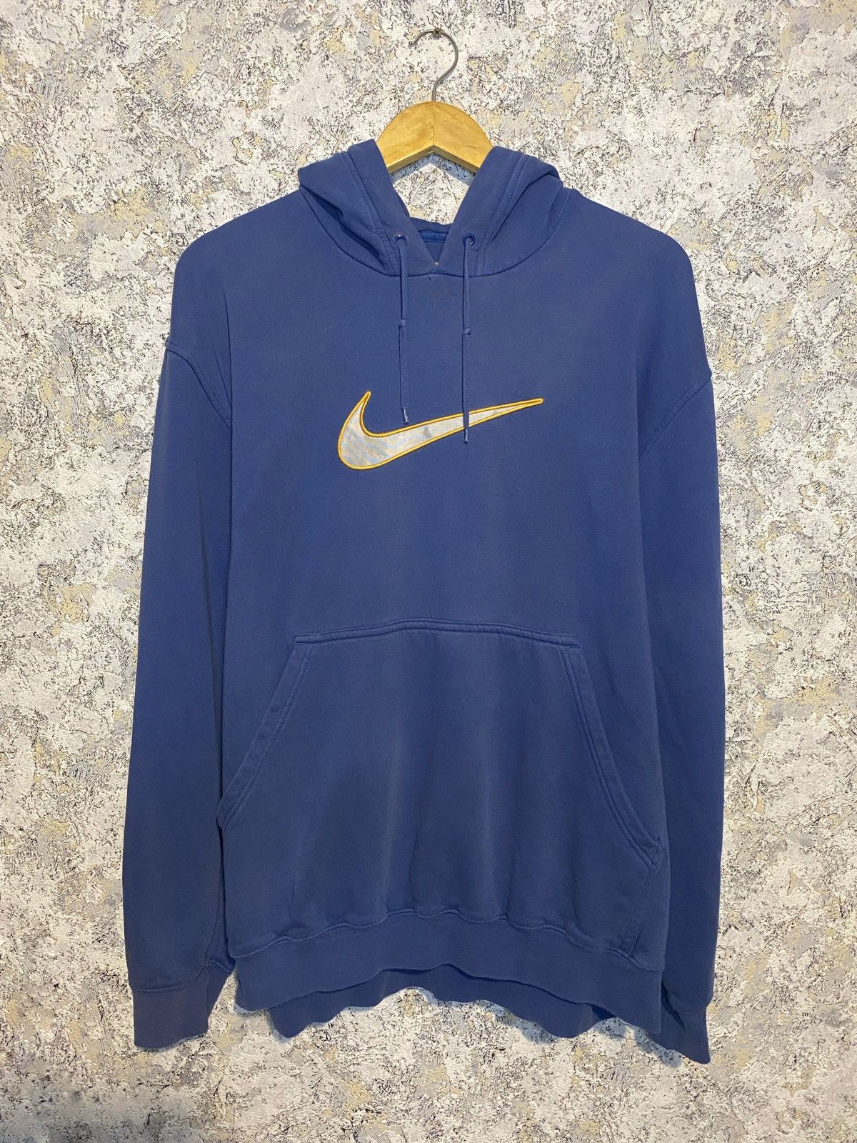 Nike × Vintage Vintage Nike Hoodie Big Logo Swoosh 90s Size L Y2K 90s Size US L / EU 52-54 / 3 - 1 Thumbnail