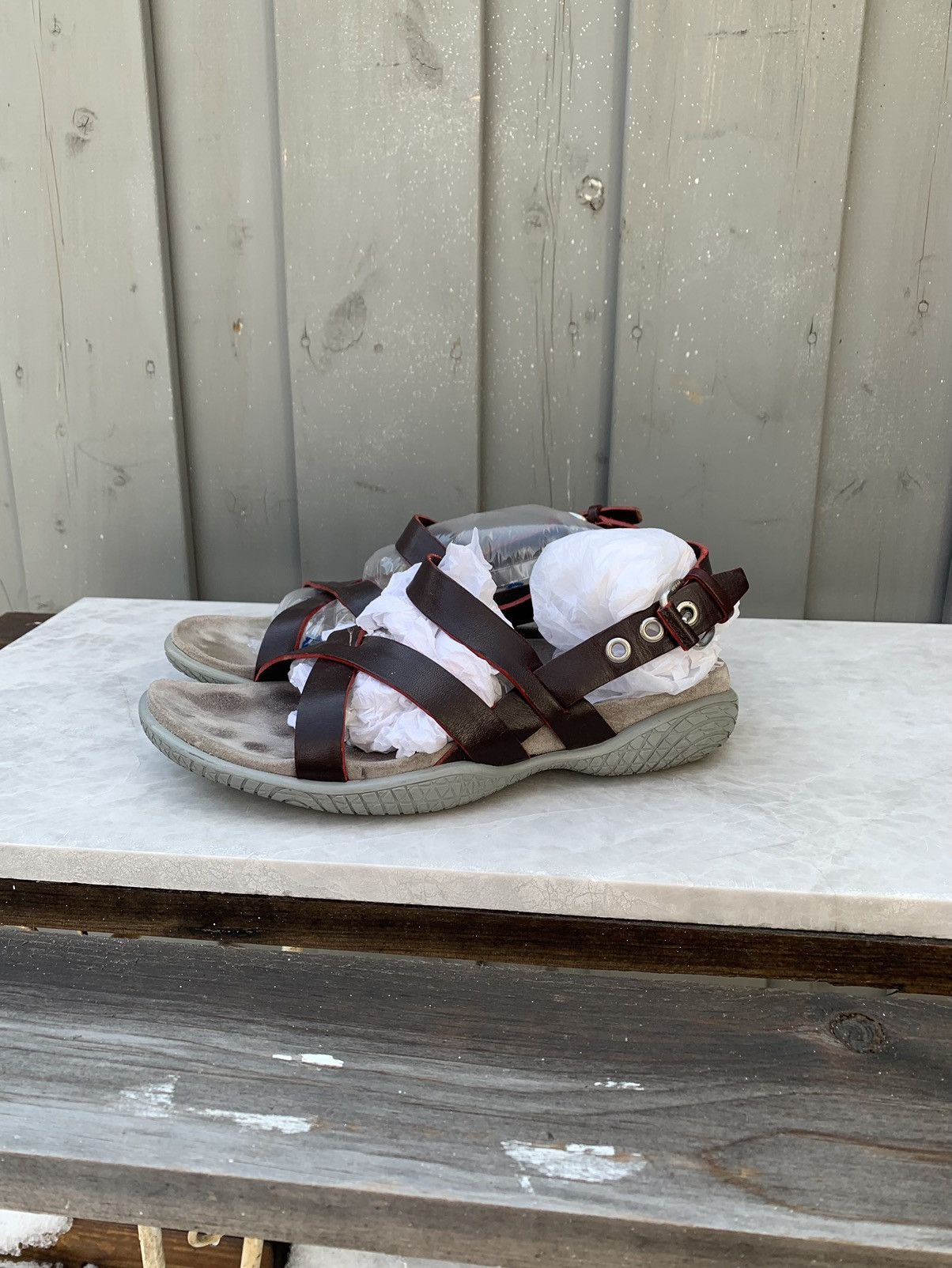Prada × Vintage Vintage Prada Sandals Vintage Linea Rossa Sport Strap 90s Size US 6 / IT 36 - 2 Thumbnail