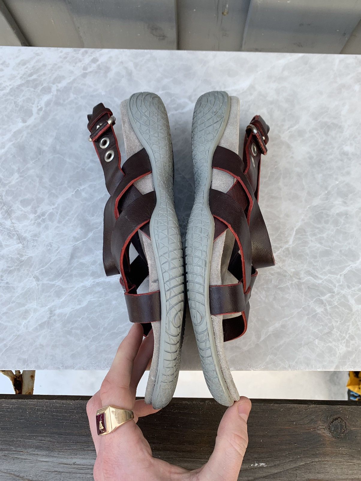 Prada × Vintage Vintage Prada Sandals Vintage Linea Rossa Sport Strap 90s Size US 6 / IT 36 - 3 Thumbnail
