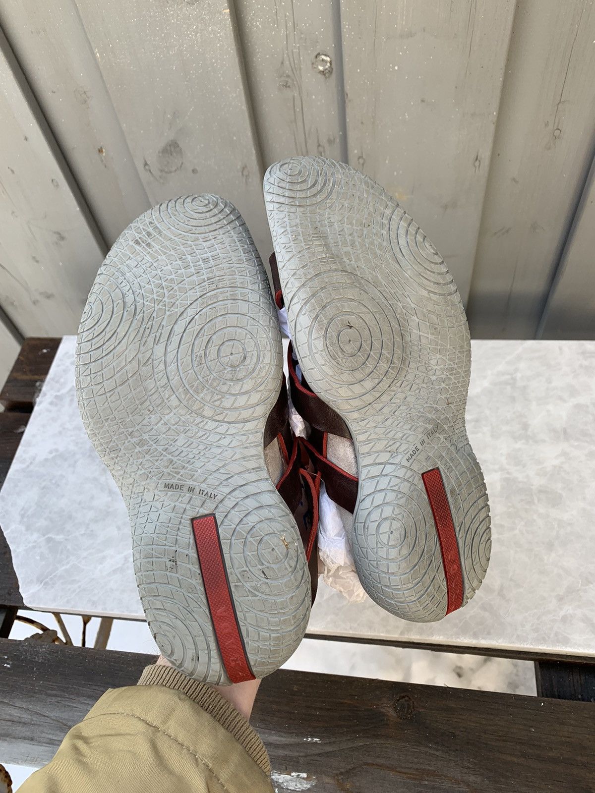 Prada × Vintage Vintage Prada Sandals Vintage Linea Rossa Sport Strap 90s Size US 6 / IT 36 - 11 Thumbnail