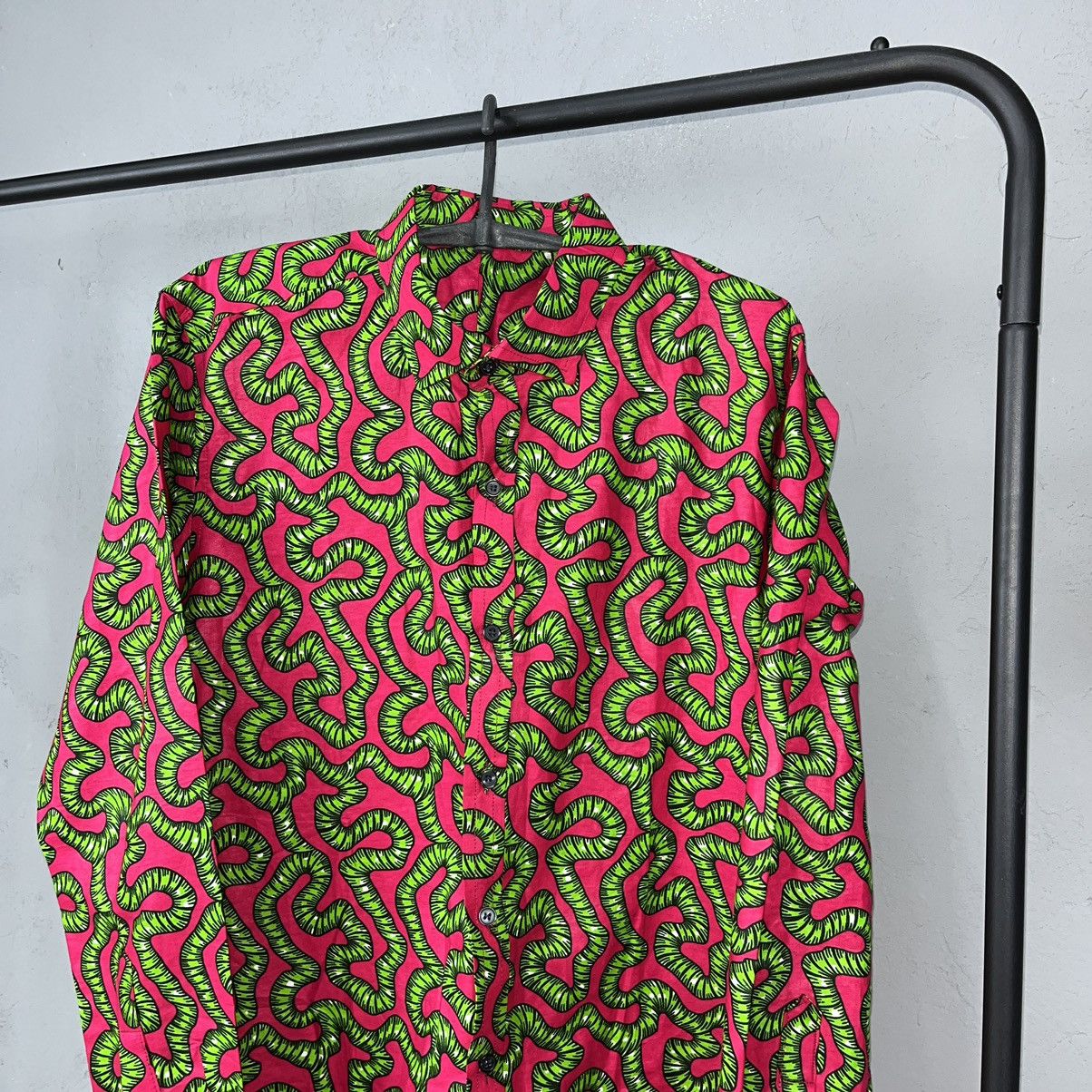 Vintage 90s ACID TRIP VISUALS MONOGRAM AWESOME ARCHIVE SHIRT - 1154 Size US L / EU 52-54 / 3 - 2 Thumbnail
