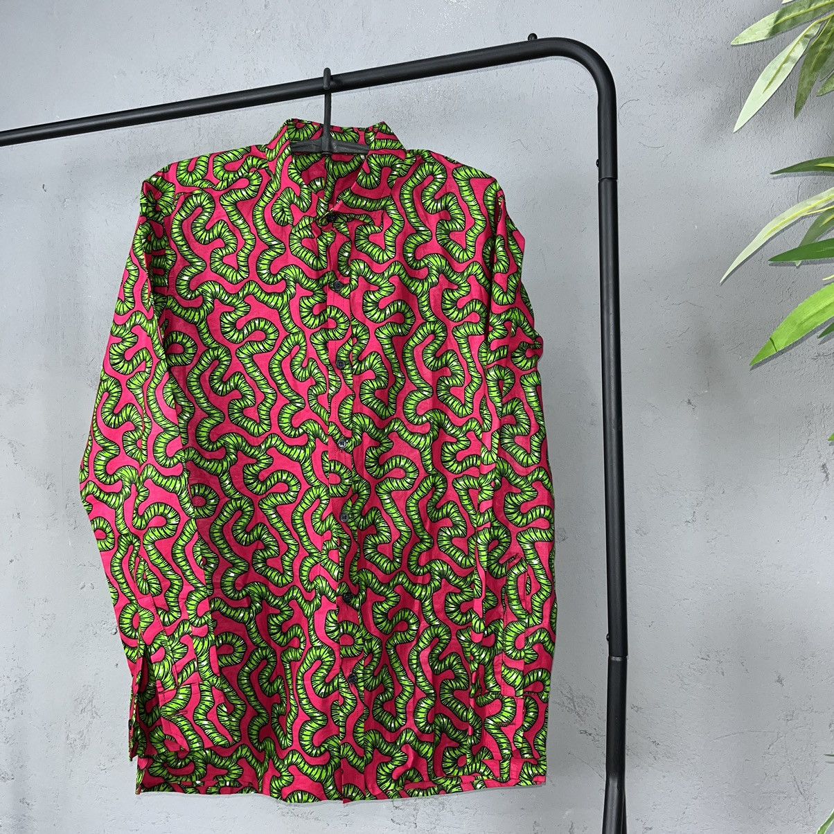 Vintage 90s ACID TRIP VISUALS MONOGRAM AWESOME ARCHIVE SHIRT - 1154 Size US L / EU 52-54 / 3 - 1 Thumbnail