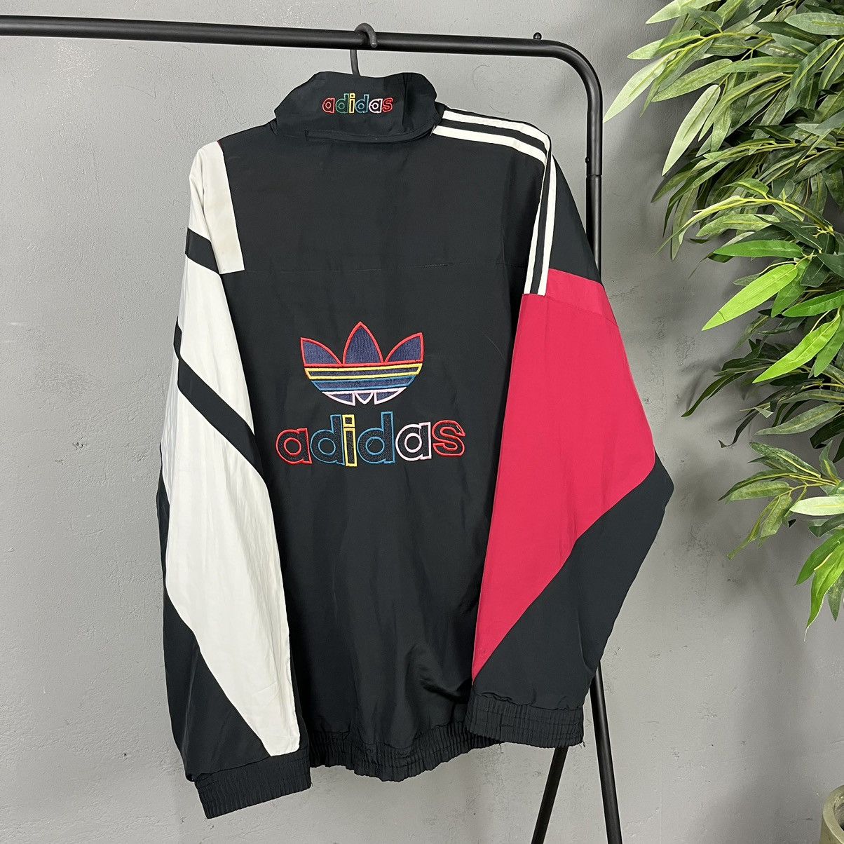 Adidas 1980s ADIDAS ARCHIVE RETRO EMBROIDERED BIG LOGO TRACK