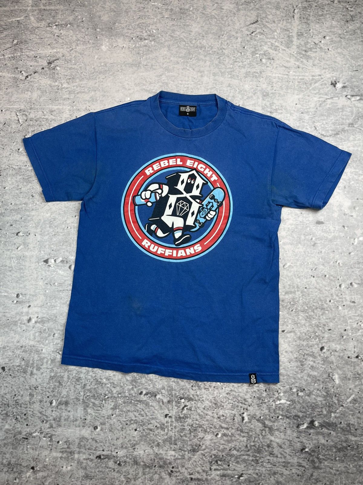 Vintage Rebel Eight 8 skate t shirt vintage tee big logo Size US M / EU 48-50 / 2 - 1 Thumbnail