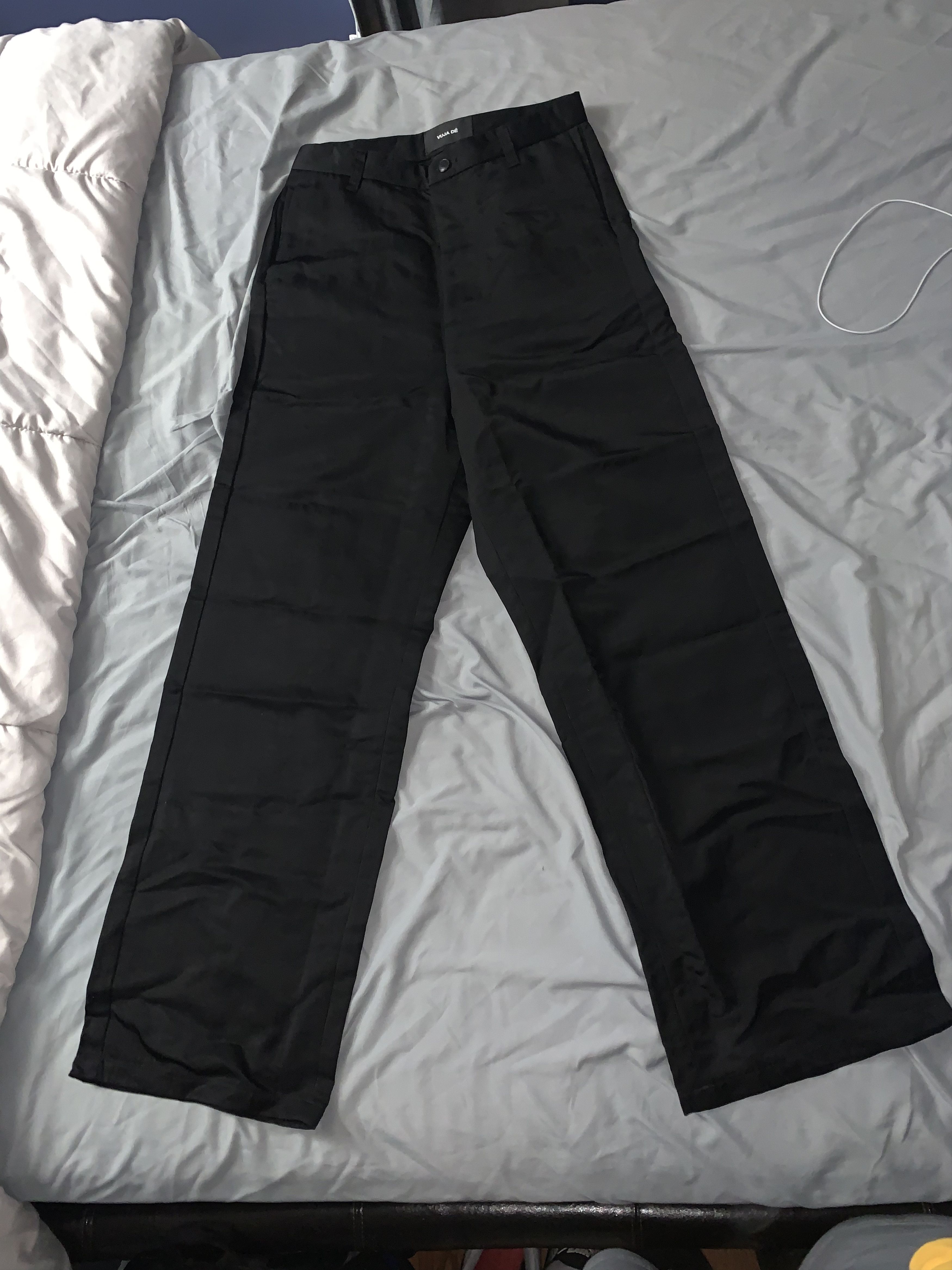 Vuja De VD crushed nylon track pants | Grailed