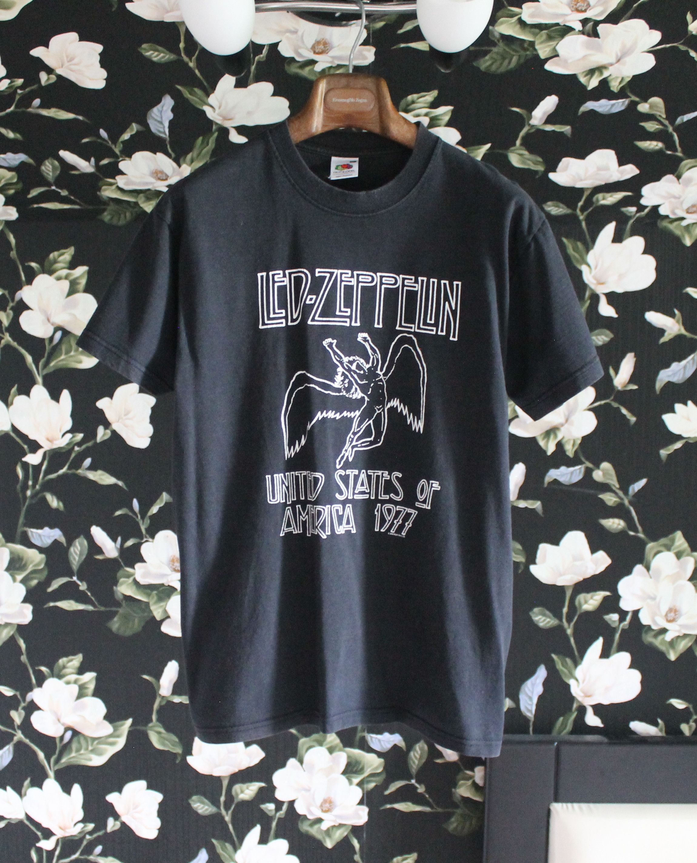 Band Tees Vintage 2000 Led Zeppelin USA 1977 Size US S / EU 44-46 / 1 - 1 Thumbnail