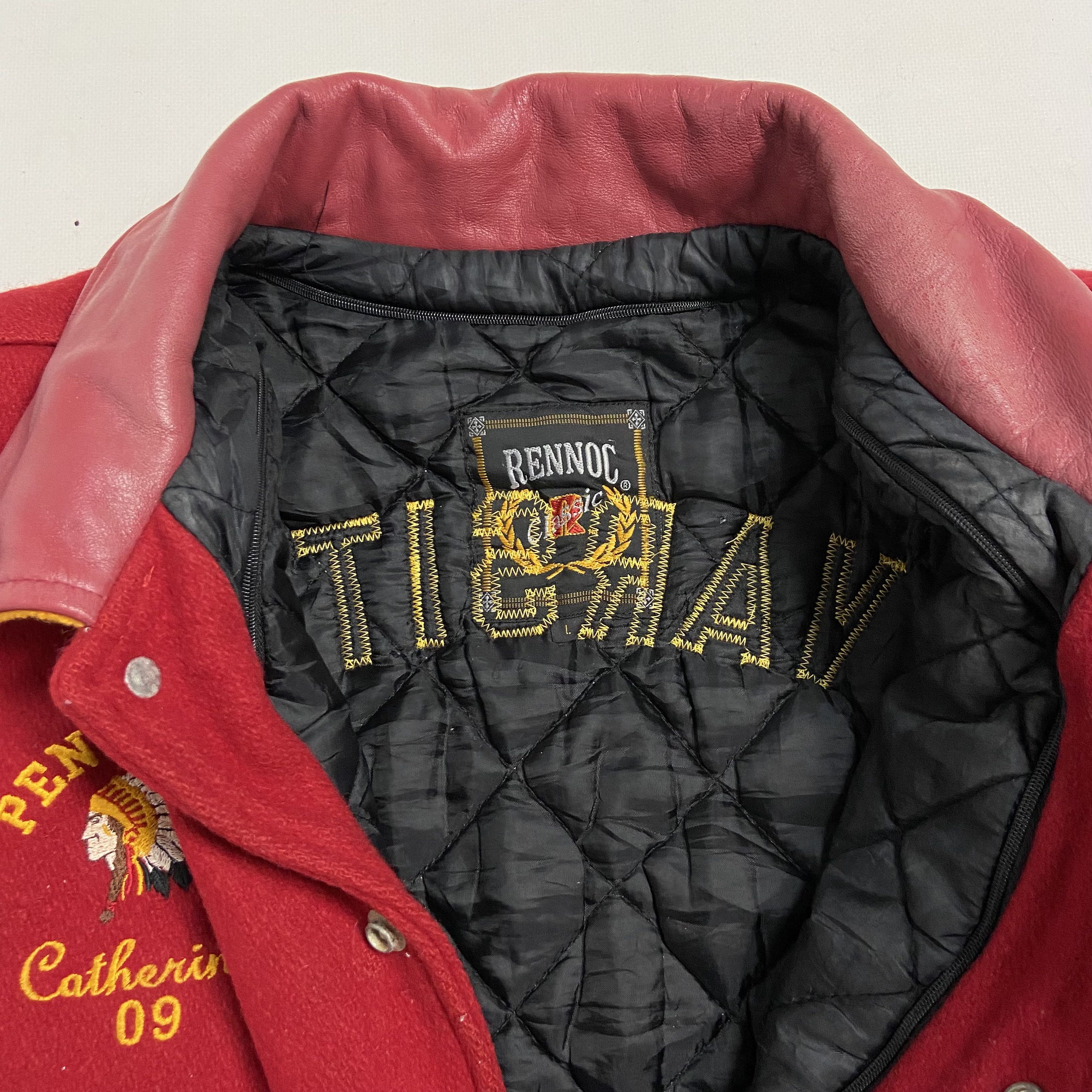 Vintage 1980s CHEERLEADER PENN HILLS VARSITY BOMBER JACKET Size US XL / EU 56 / 4 - 6 Thumbnail