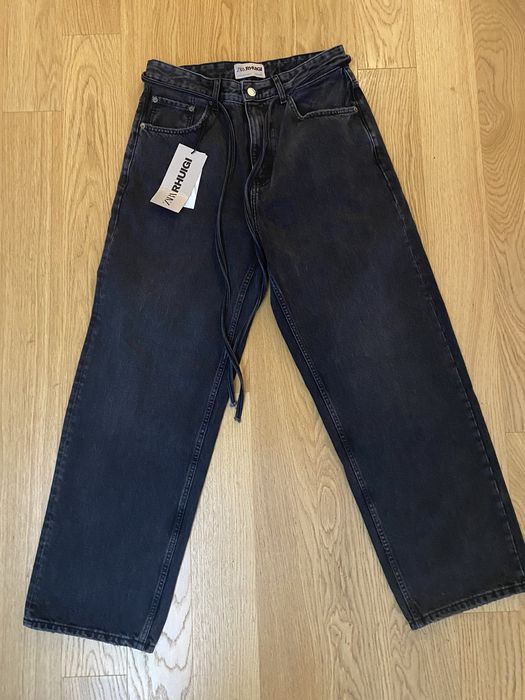 Zara Zara Rhuigi wide fit denim jeans black limited edition | Grailed