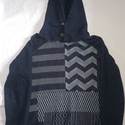 image of Pure Blue Japan Indigo Patchwork in Indigo Blue, Men's (Size Medium)