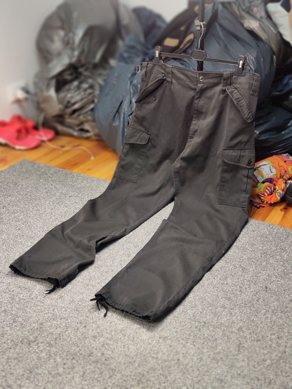 Japanese Brand Vintage 90's Cargo Dark Pants Travis Scott Japan Zip Pocket Size US 36 / EU 52 - 20 Thumbnail