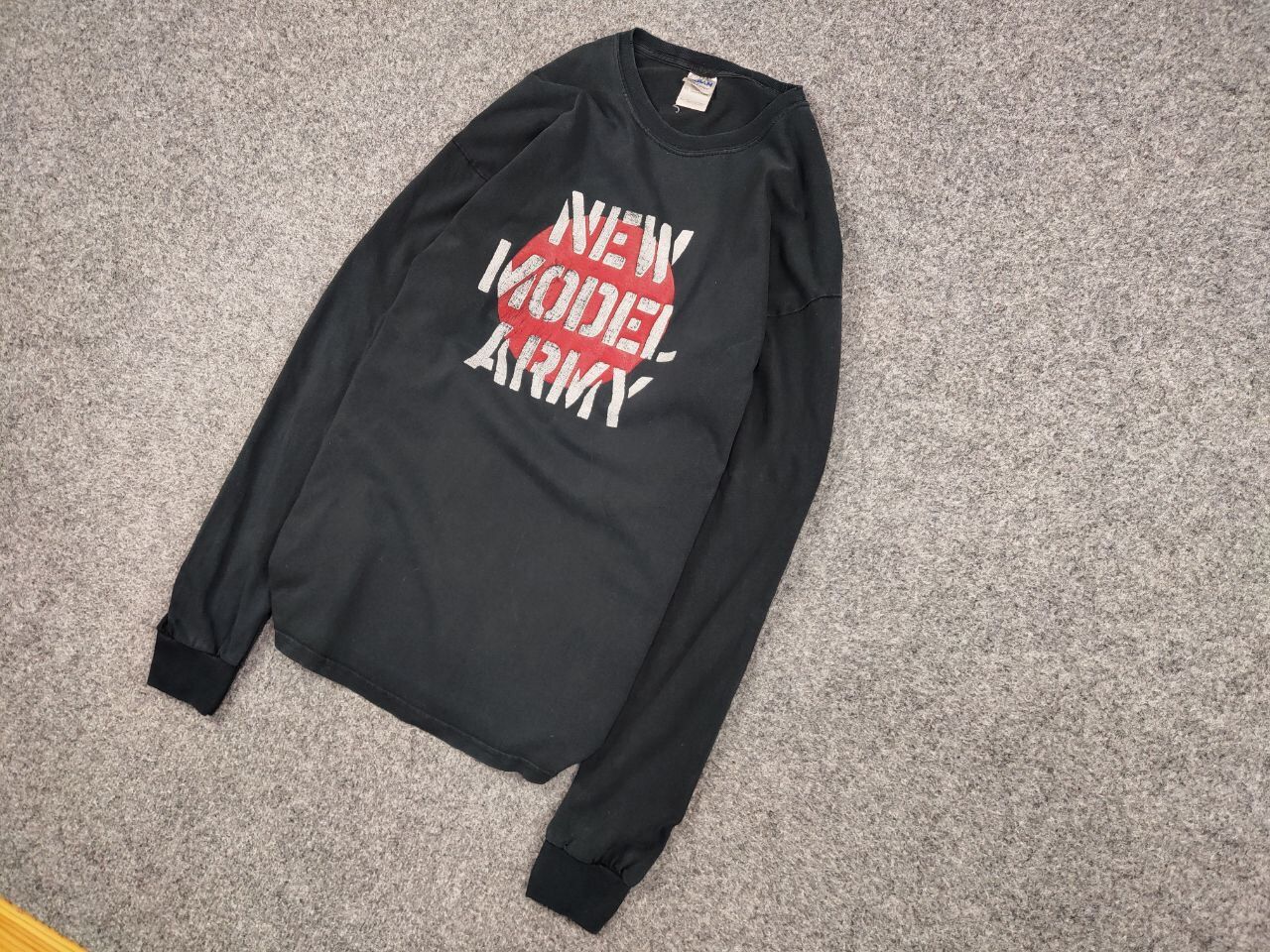 Band Tees Vintage 90's New Model Army Distressed Long Sleeve Shirts Size US XL / EU 56 / 4 - 3 Thumbnail