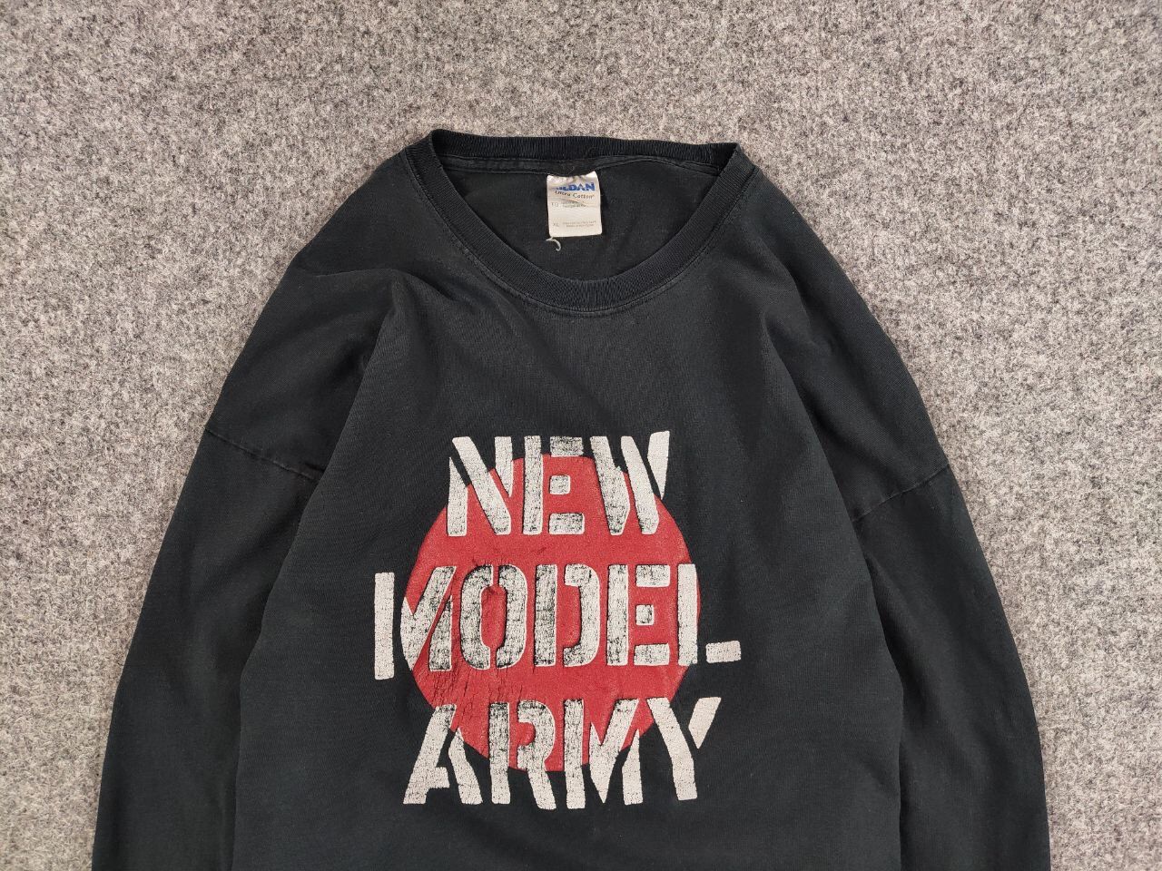 Band Tees Vintage 90's New Model Army Distressed Long Sleeve Shirts Size US XL / EU 56 / 4 - 7 Thumbnail