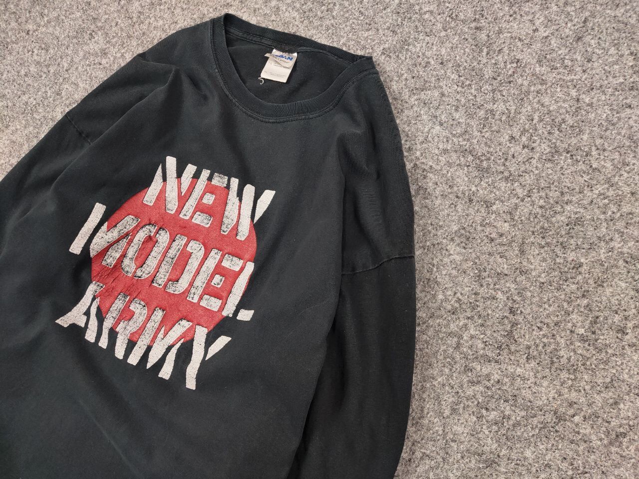 Band Tees Vintage 90's New Model Army Distressed Long Sleeve Shirts Size US XL / EU 56 / 4 - 4 Thumbnail