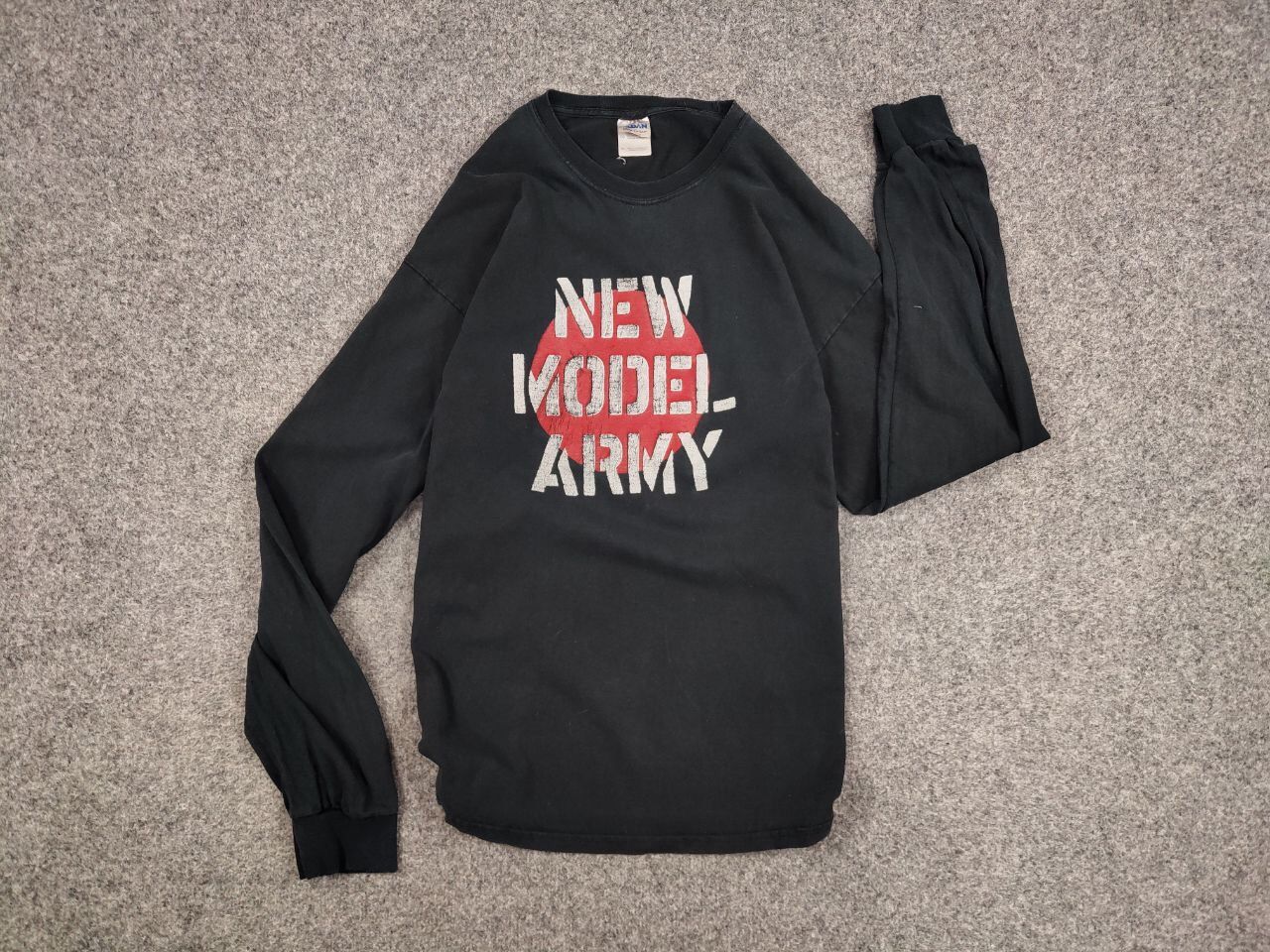 Band Tees Vintage 90's New Model Army Distressed Long Sleeve Shirts Size US XL / EU 56 / 4 - 15 Thumbnail