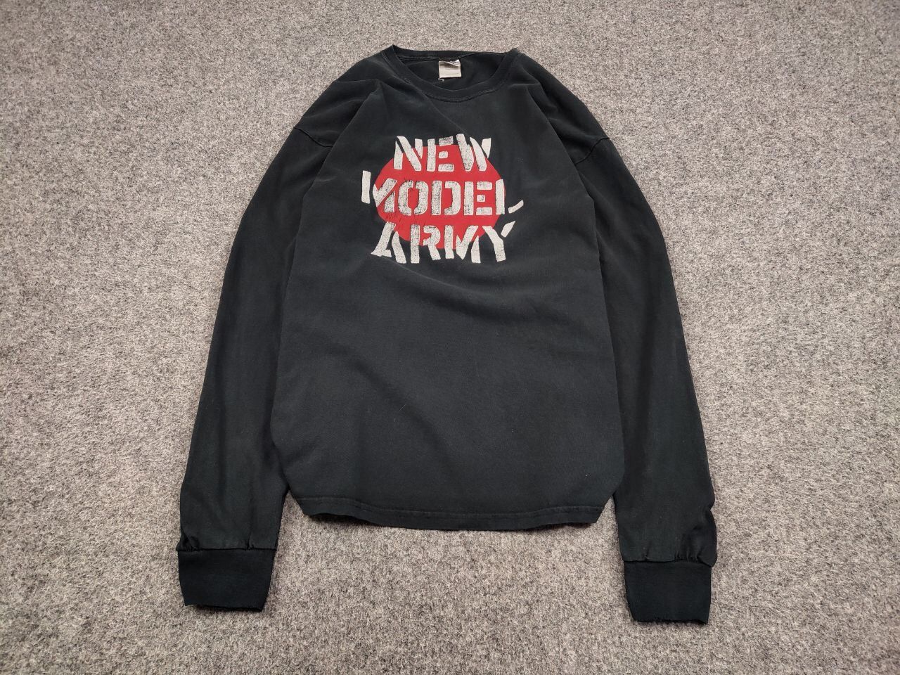 Band Tees Vintage 90's New Model Army Distressed Long Sleeve Shirts Size US XL / EU 56 / 4 - 2 Thumbnail