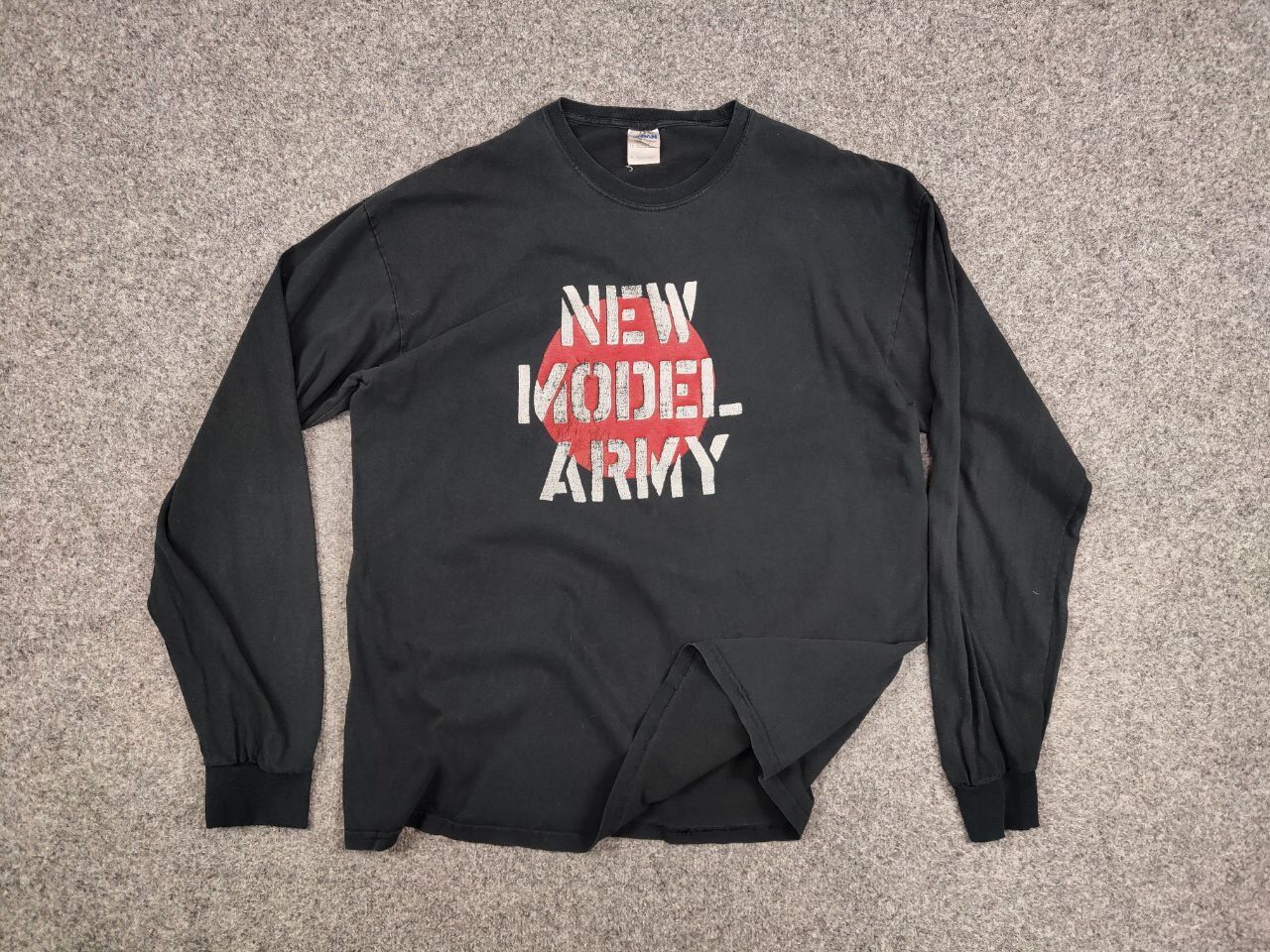 Band Tees Vintage 90's New Model Army Distressed Long Sleeve Shirts Size US XL / EU 56 / 4 - 16 Thumbnail
