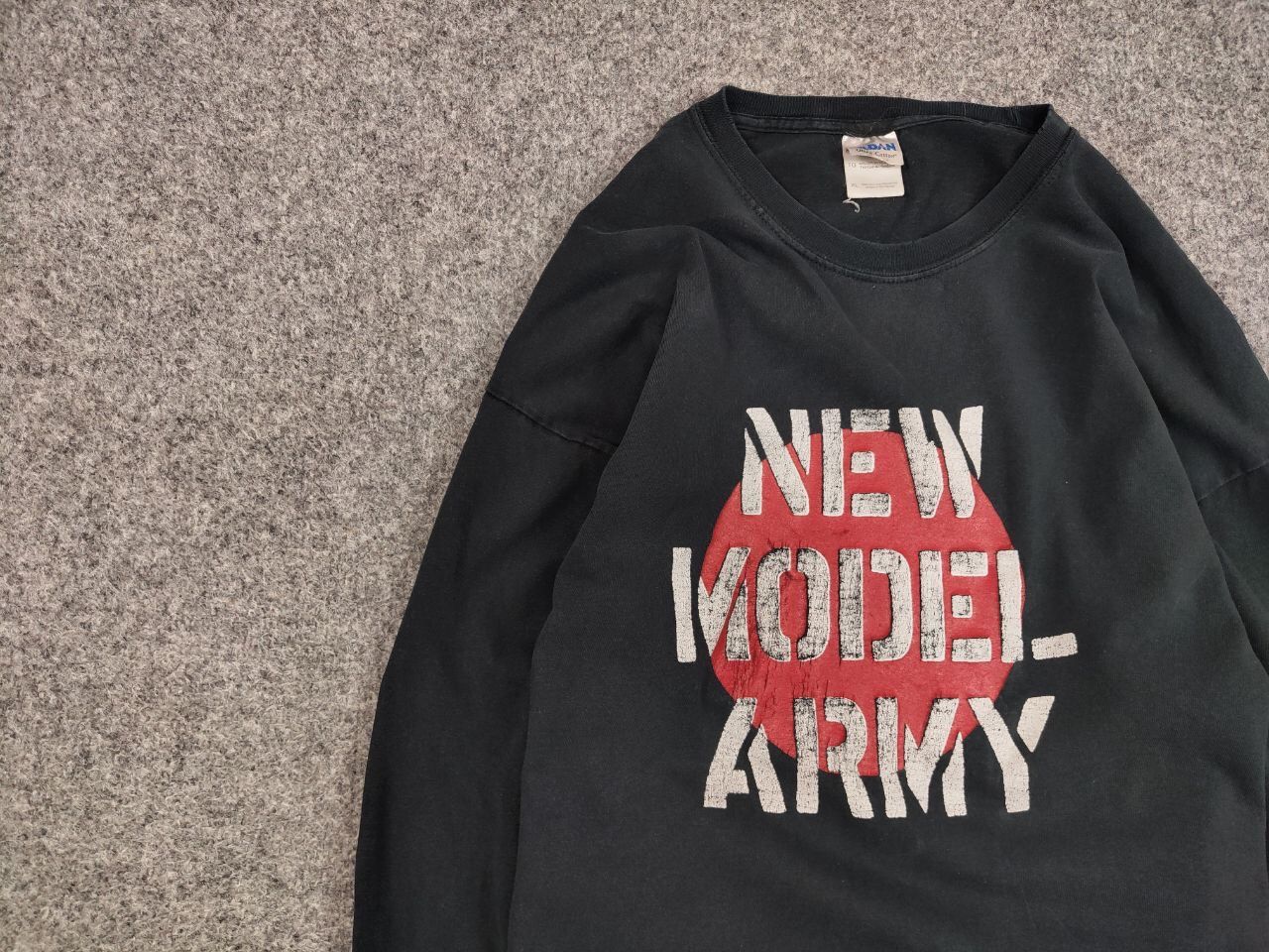 Band Tees Vintage 90's New Model Army Distressed Long Sleeve Shirts Size US XL / EU 56 / 4 - 9 Thumbnail