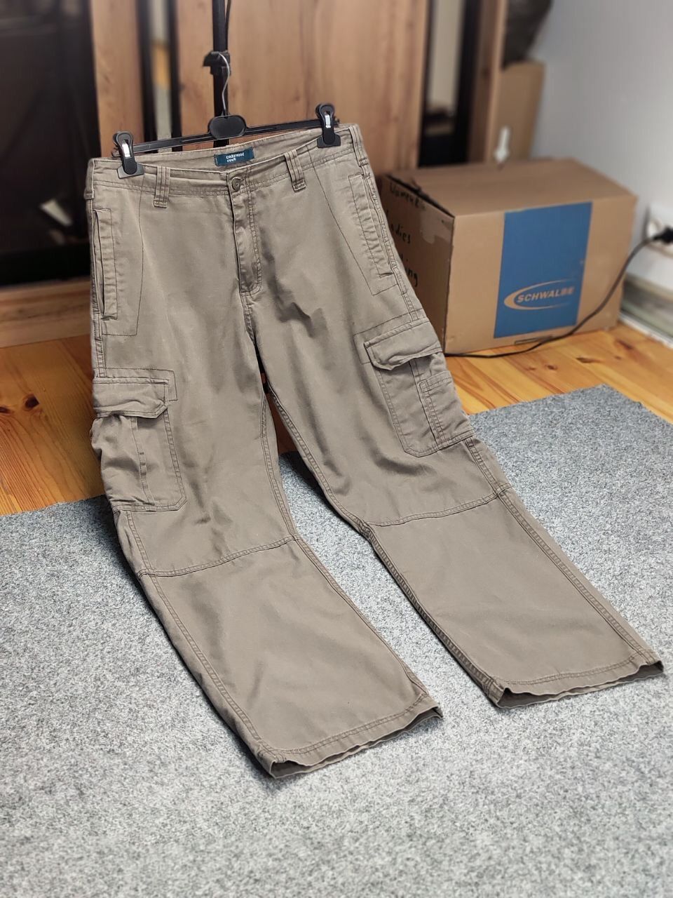 Japanese Brand Vintage Cargo Pants Travis Scott Japan Zip Pocket Olive Size US 34 / EU 50 - 21 Thumbnail